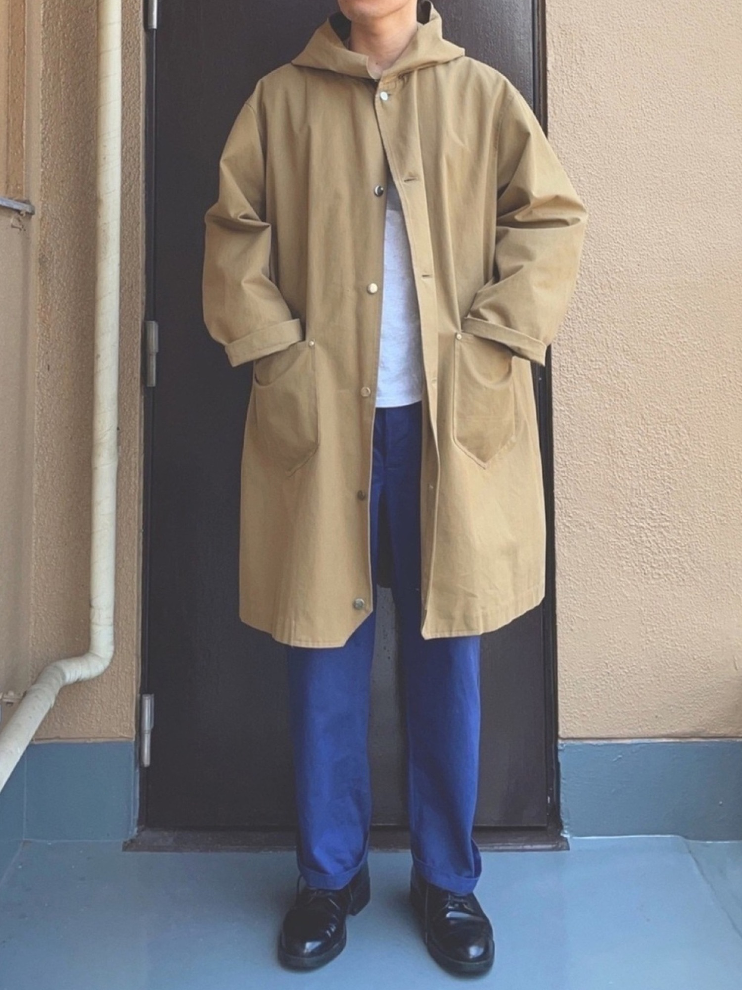 Yohji Yamamotoのモッズコートを使った人気ファッションコーディネート 