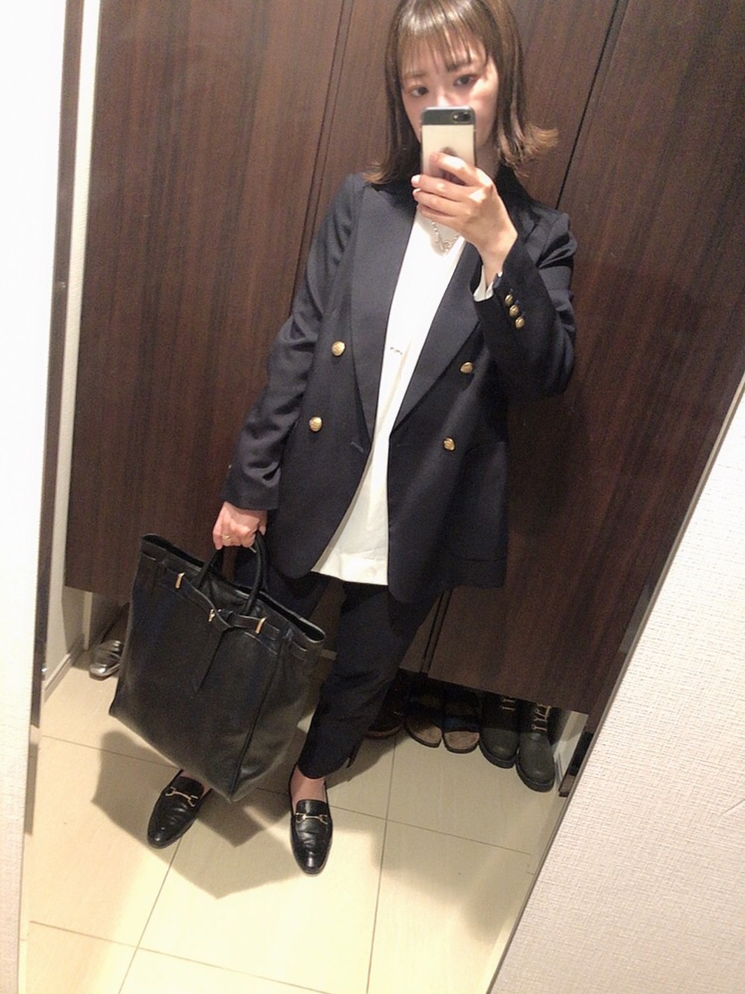 IENA（イエナ）の「ジョーゼットボンディング スリットブラウス 