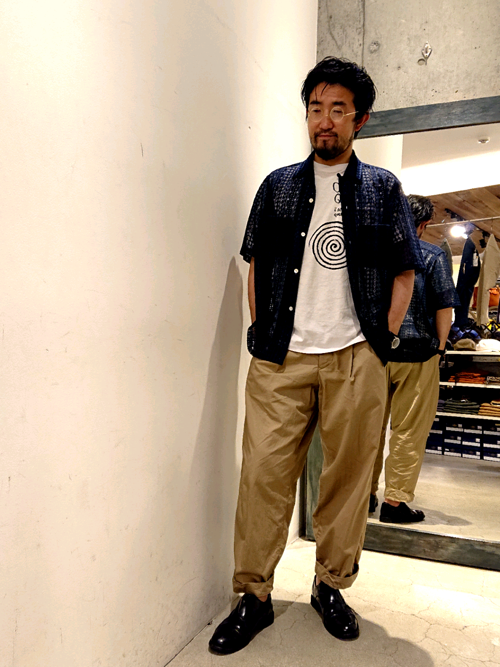 新品】the conspires レースショートスリーブシャツ