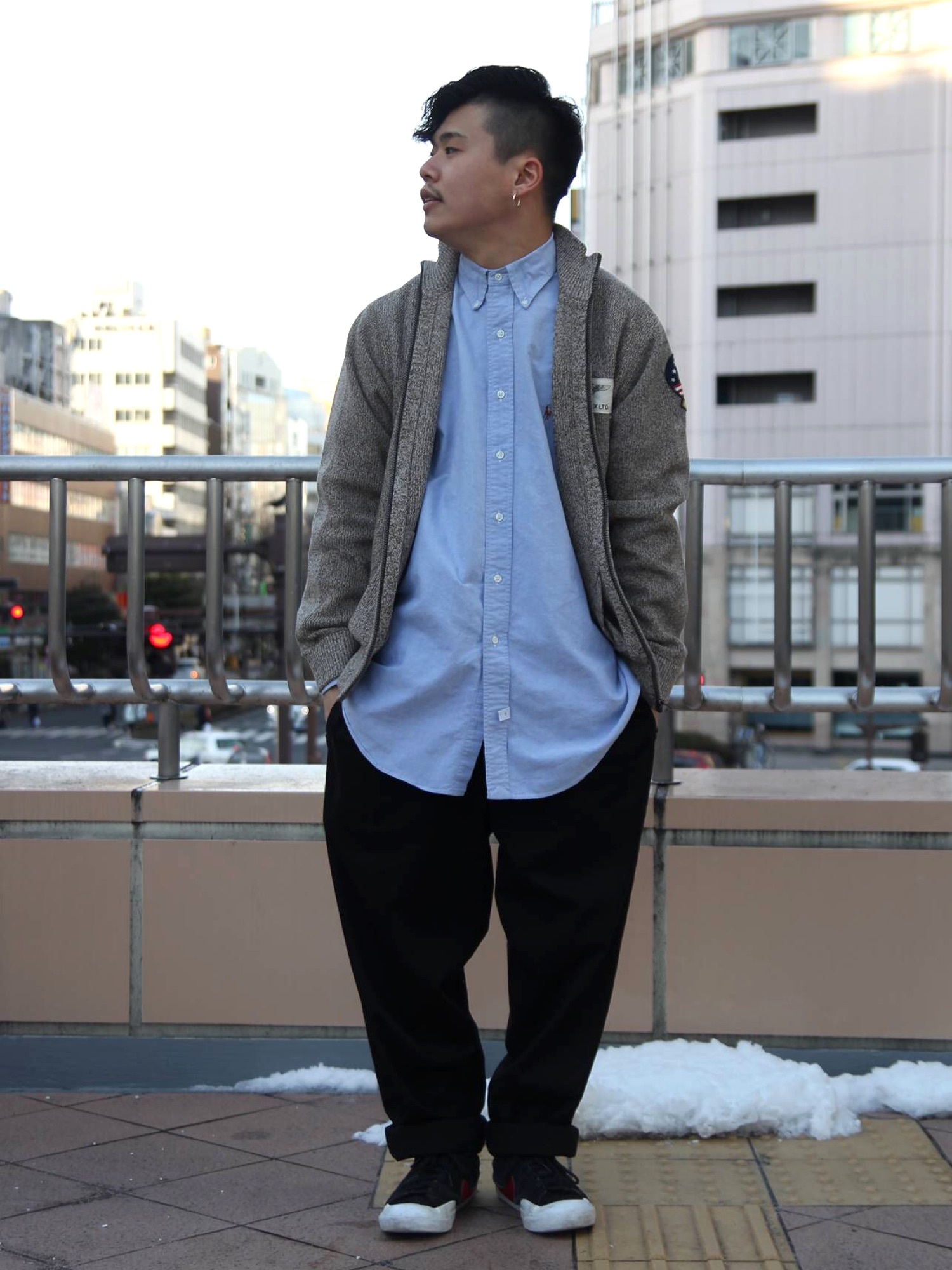 AVIREX（アヴィレックス）の「コットン×ナイロン ジップアップ