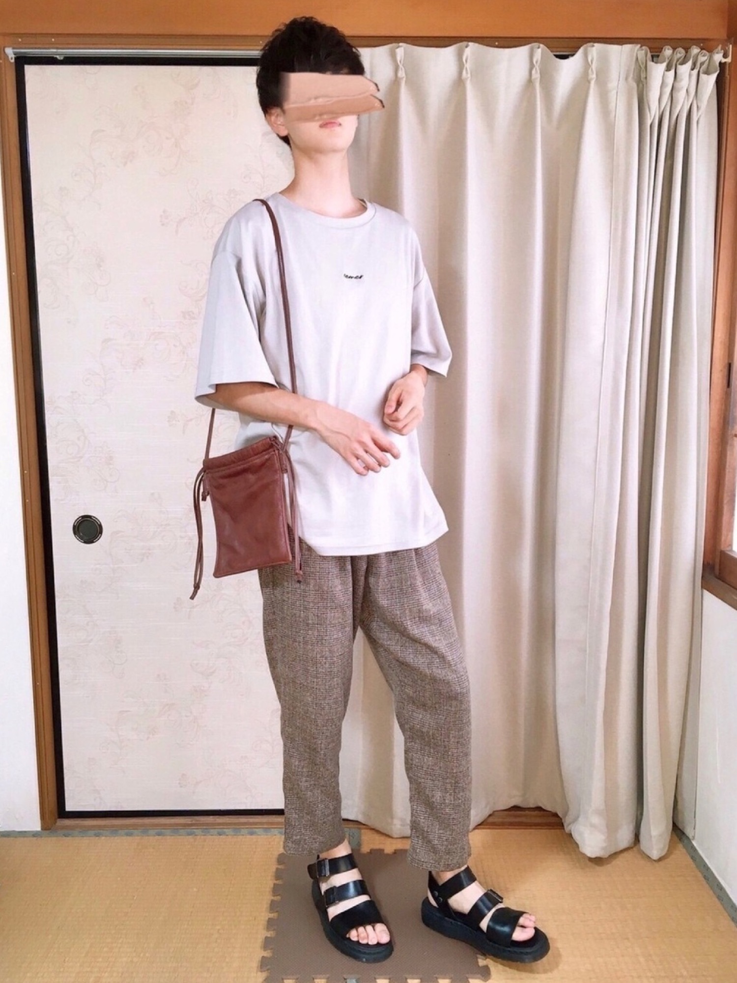 LIDNM（リドム）の「KIP SHOULDER BAG【BROWN】（ショルダーバッグ 