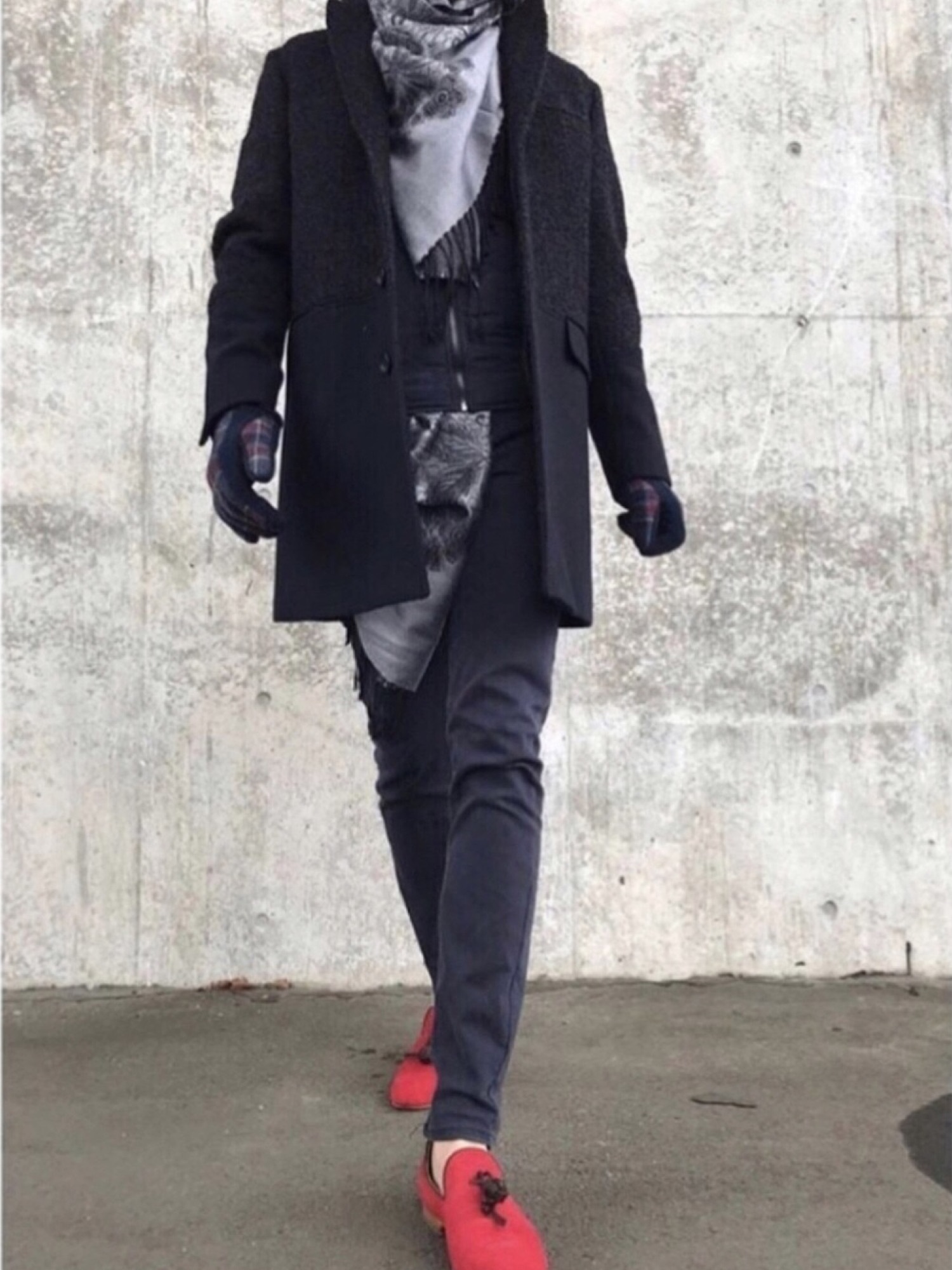 LANVIN collectionのチェスターコートを使った人気ファッション