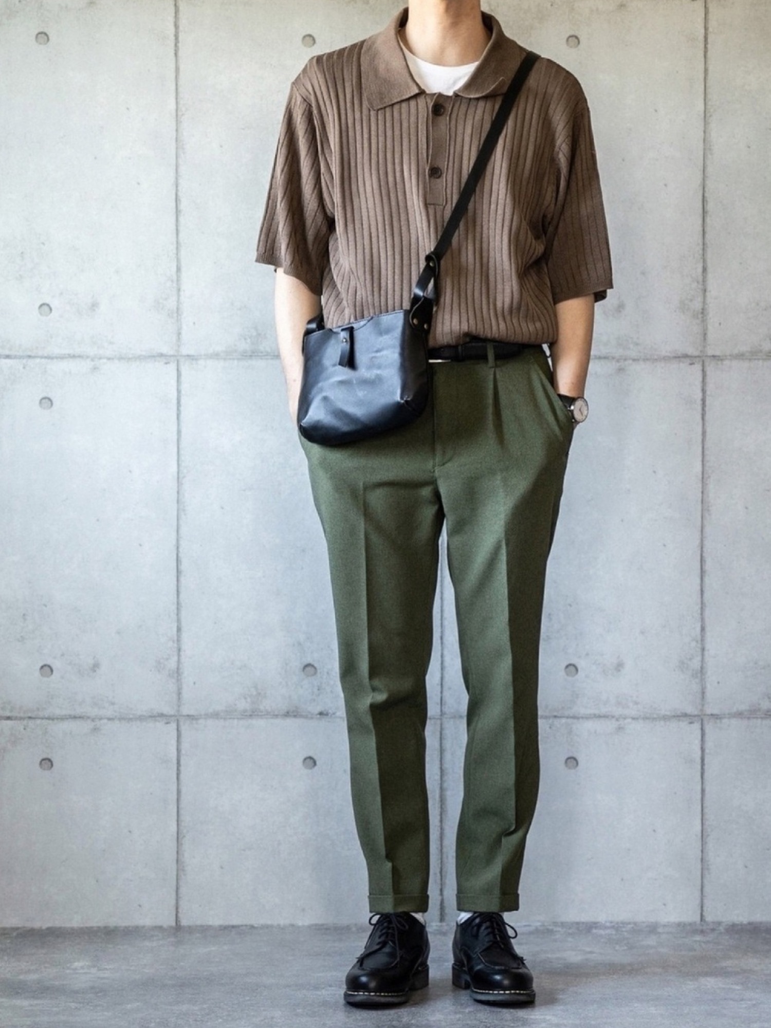MR.OLIVE（ミスターオリーブ）の「SUMMER POLYESTER OX / ワンプリーツ