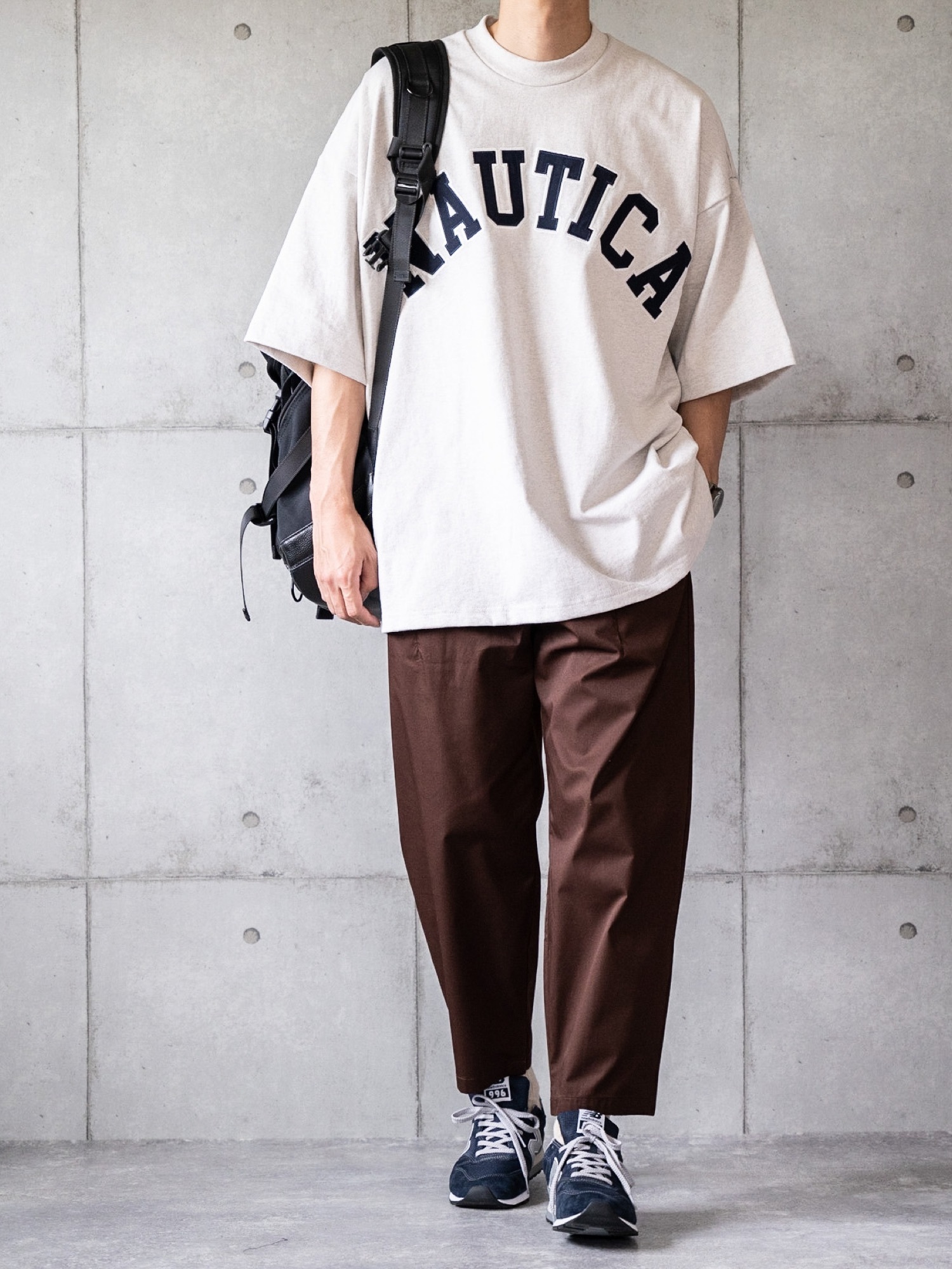 NAUTICA/ノーティカ “TOO HEAVY” Arch Logo S/S Tee/トゥーヘヴィー