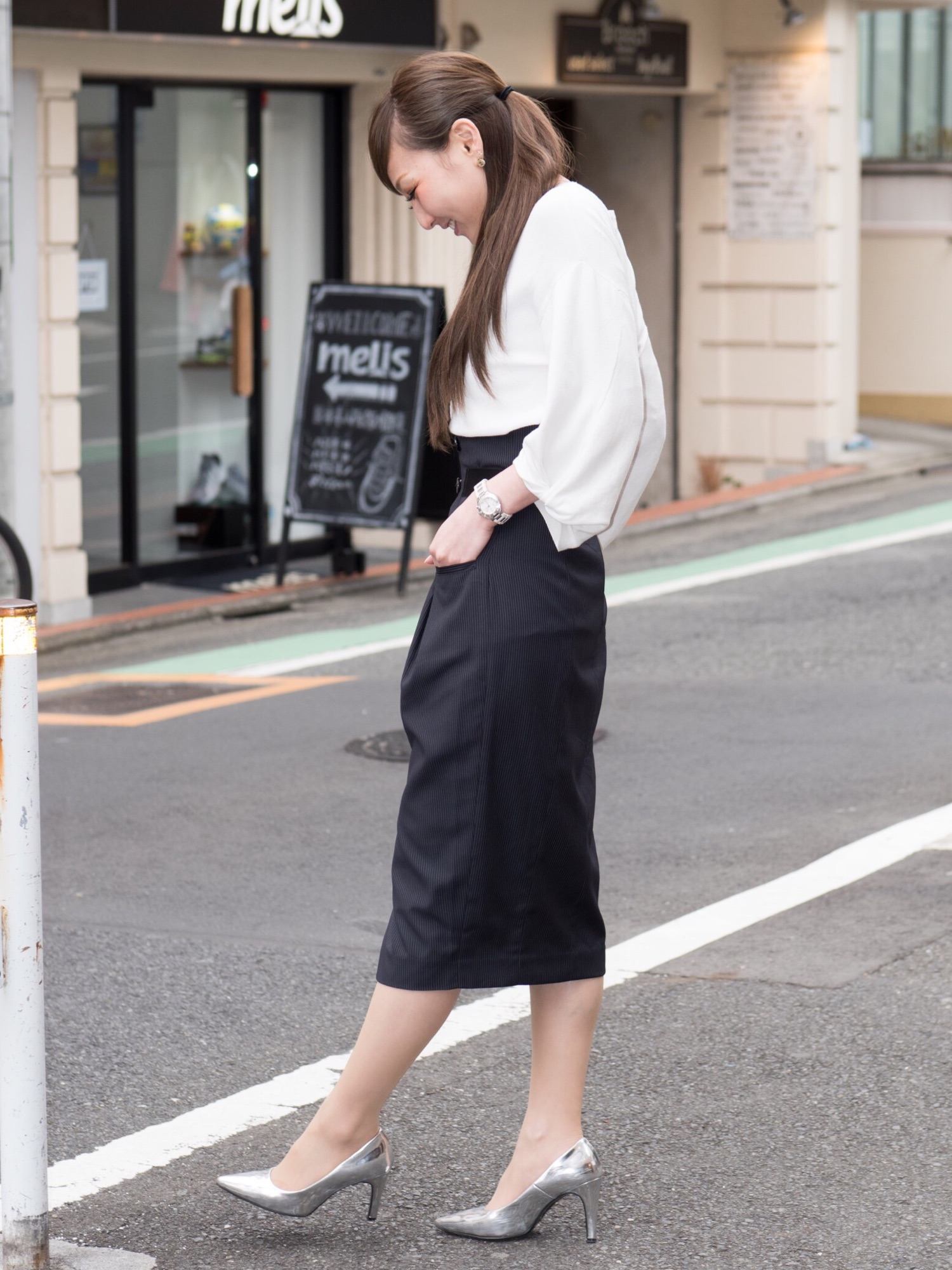 HIGH WAIST COCOON SKIRT AMERI