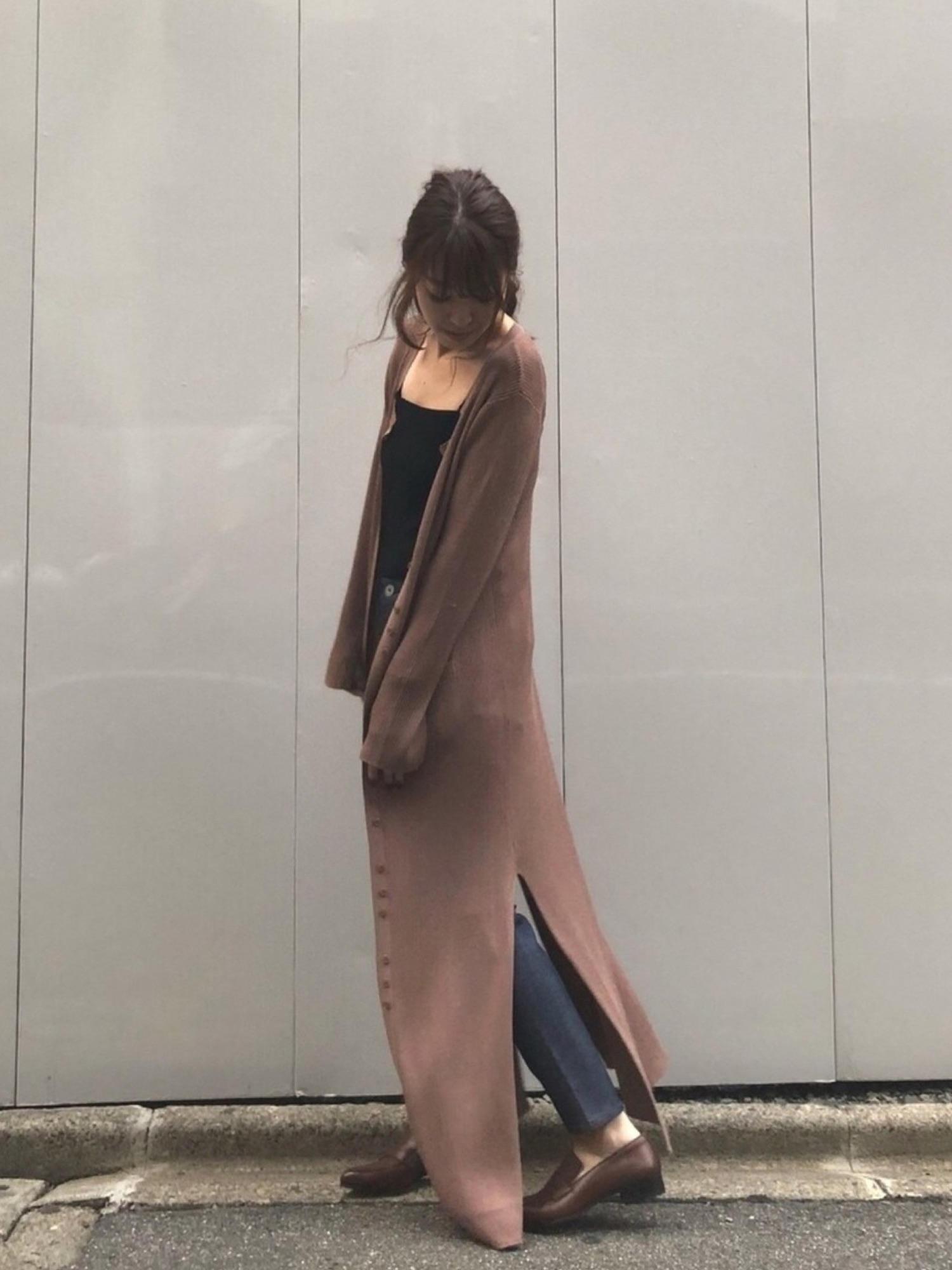 ETRE TOKYO（エトレトウキョウ）の「スリットロングカーディガン  