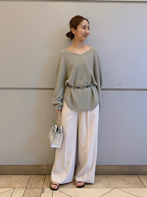 Noble（ノーブル）の「フロントタックワイドパンツ◇（その他