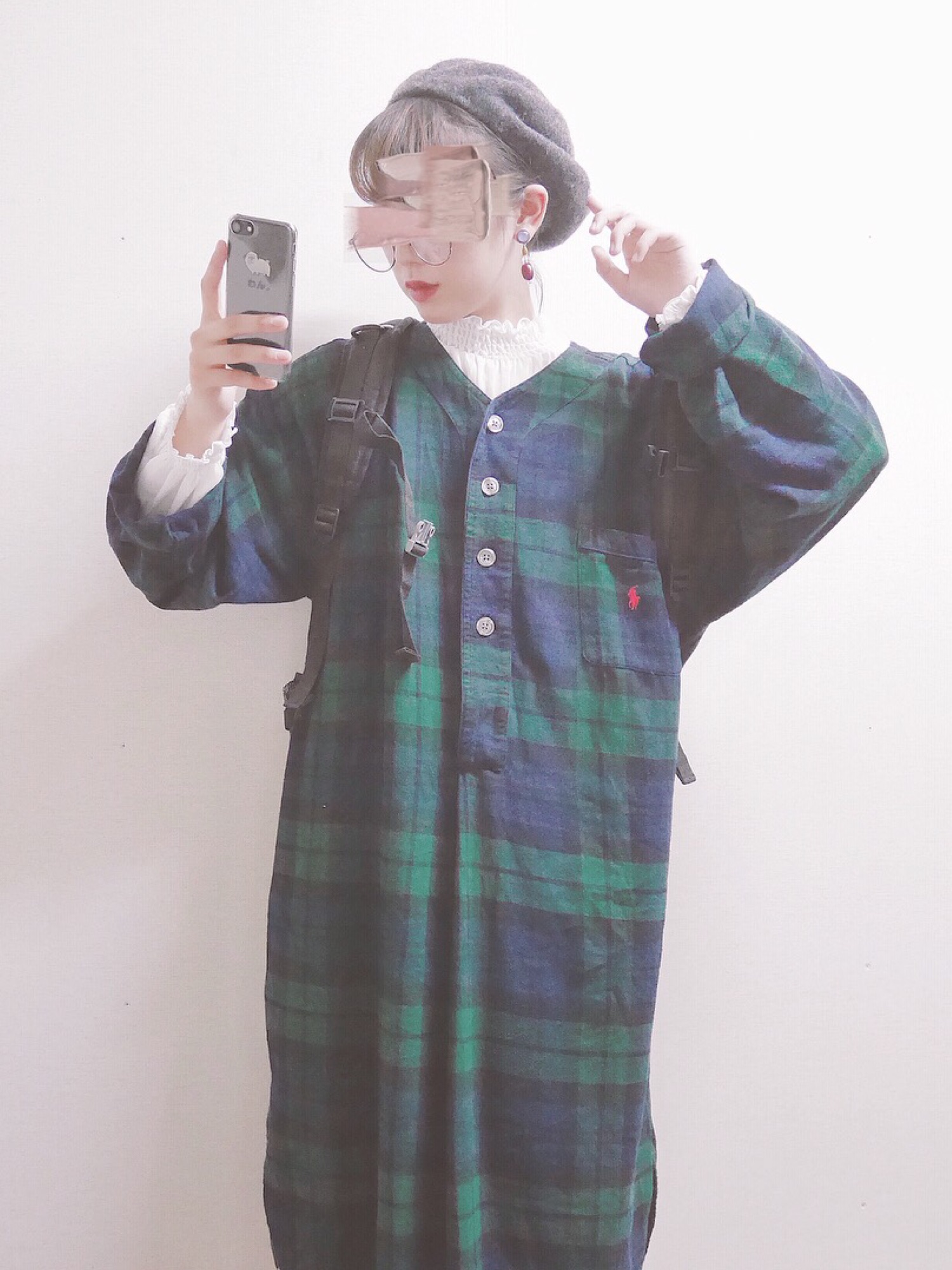 POLO RALPH LAURENのシャツワンピース（グリーン系）を使った