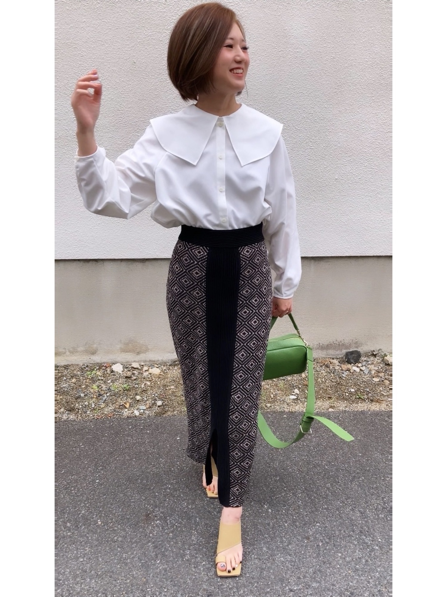 black by moussy ビッグカラーシャツ BLACK BY MOUSSY（ブラックバイマウジー）の「big collar shirt