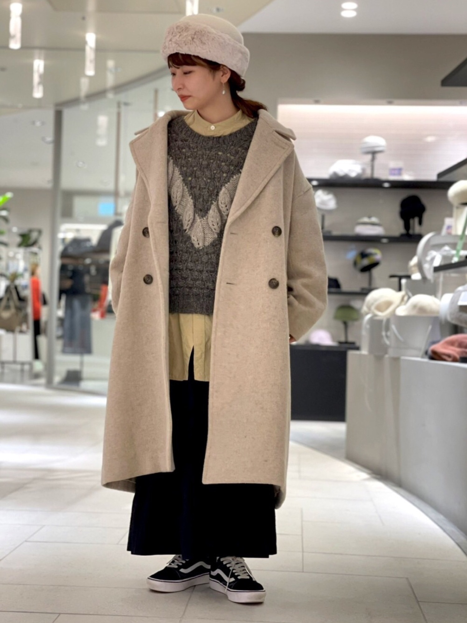 【フリークスストア】尾州 ウールチェスターコート 毛混 防寒 ビッグシルエット FREAK'S STORE（フリークスストア）の「尾州ウールビッグ