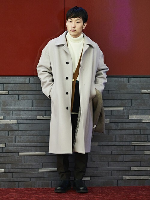 city（シティ）の「【CITY】バルカラーコート/SUPER140S BALCOLLAR