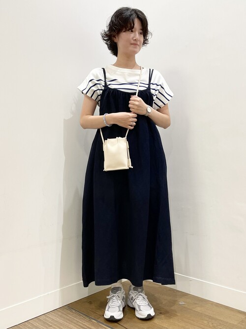 かぐれ（カグレ）の「リネンレーヨンキャミソールジャンパースカート