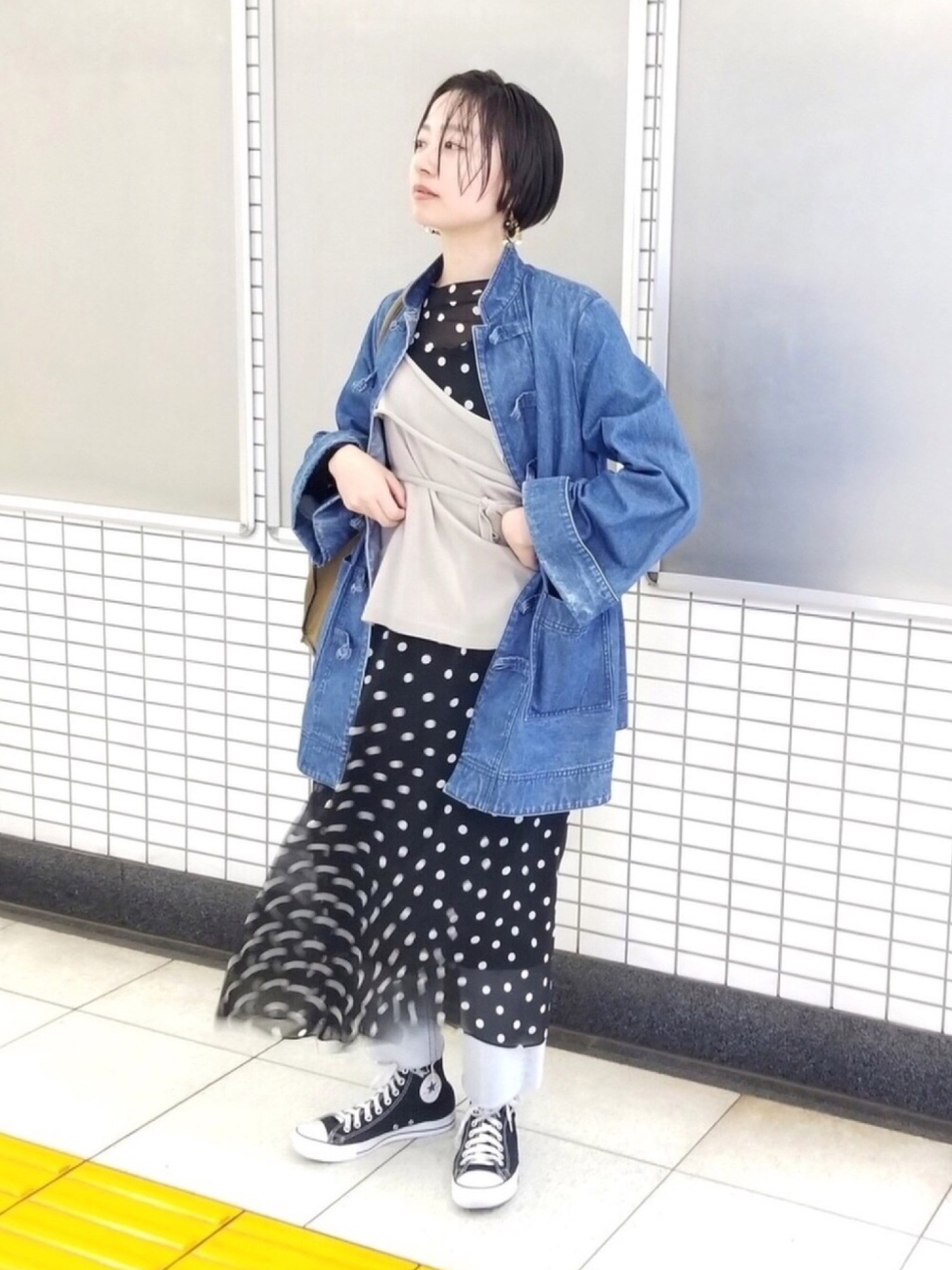 mother カンフーデニムジャケット DEPT motherのアイテムを使った「カンフージャケット」の人気ファッション