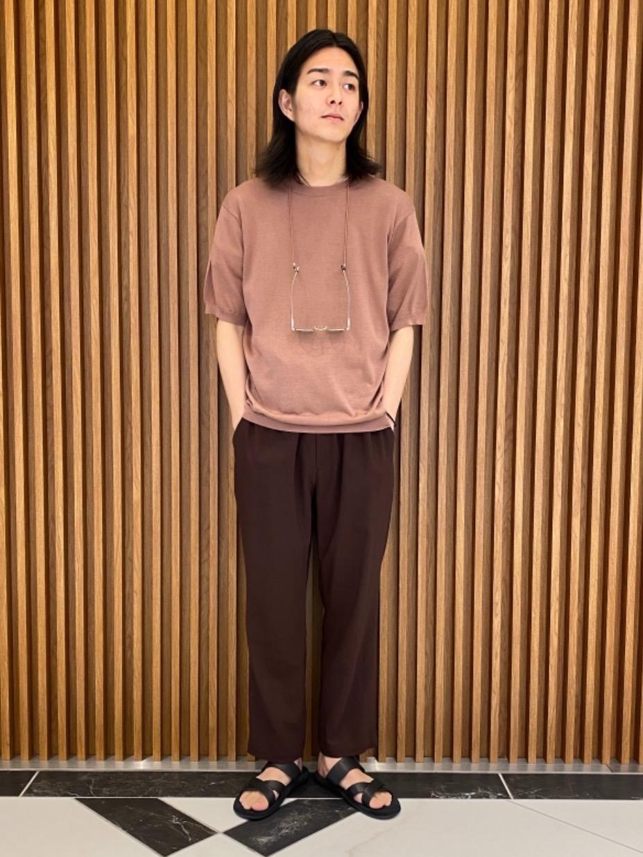 【タグ付未使用】ユナイテッドアローズ コットンシルク 半袖 ニット 洗える UNITED ARROWS（ユナイテッドアローズ）の「<UNITED ARROWS