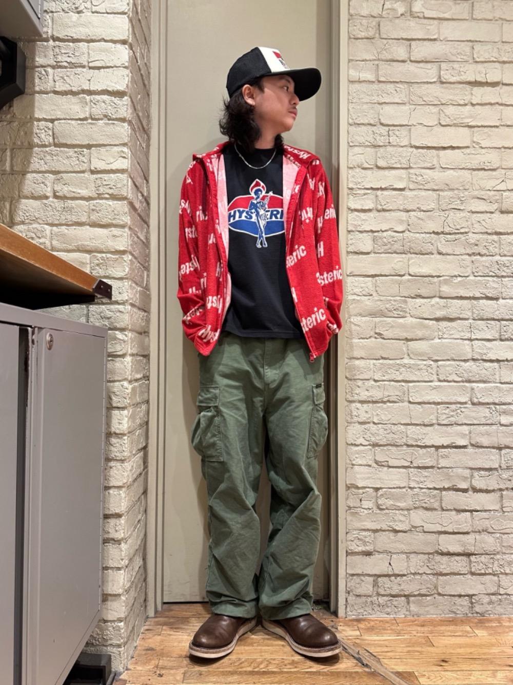 HYSTERIC GLAMOUR（ヒステリックグラマー）の「SLANTED LOGO柄