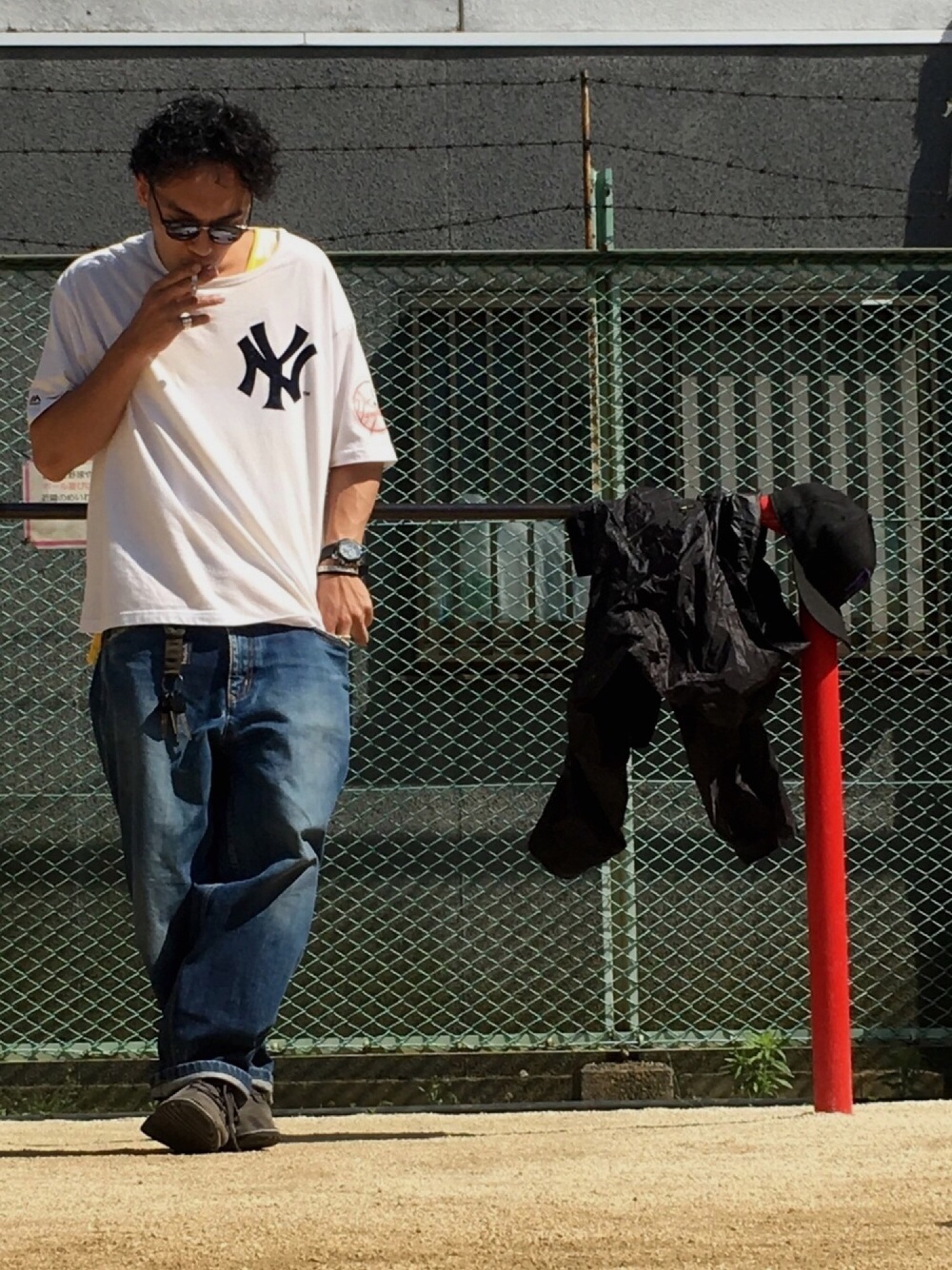 ステンカラーコートを使った「アメカジ」の人気ファッション