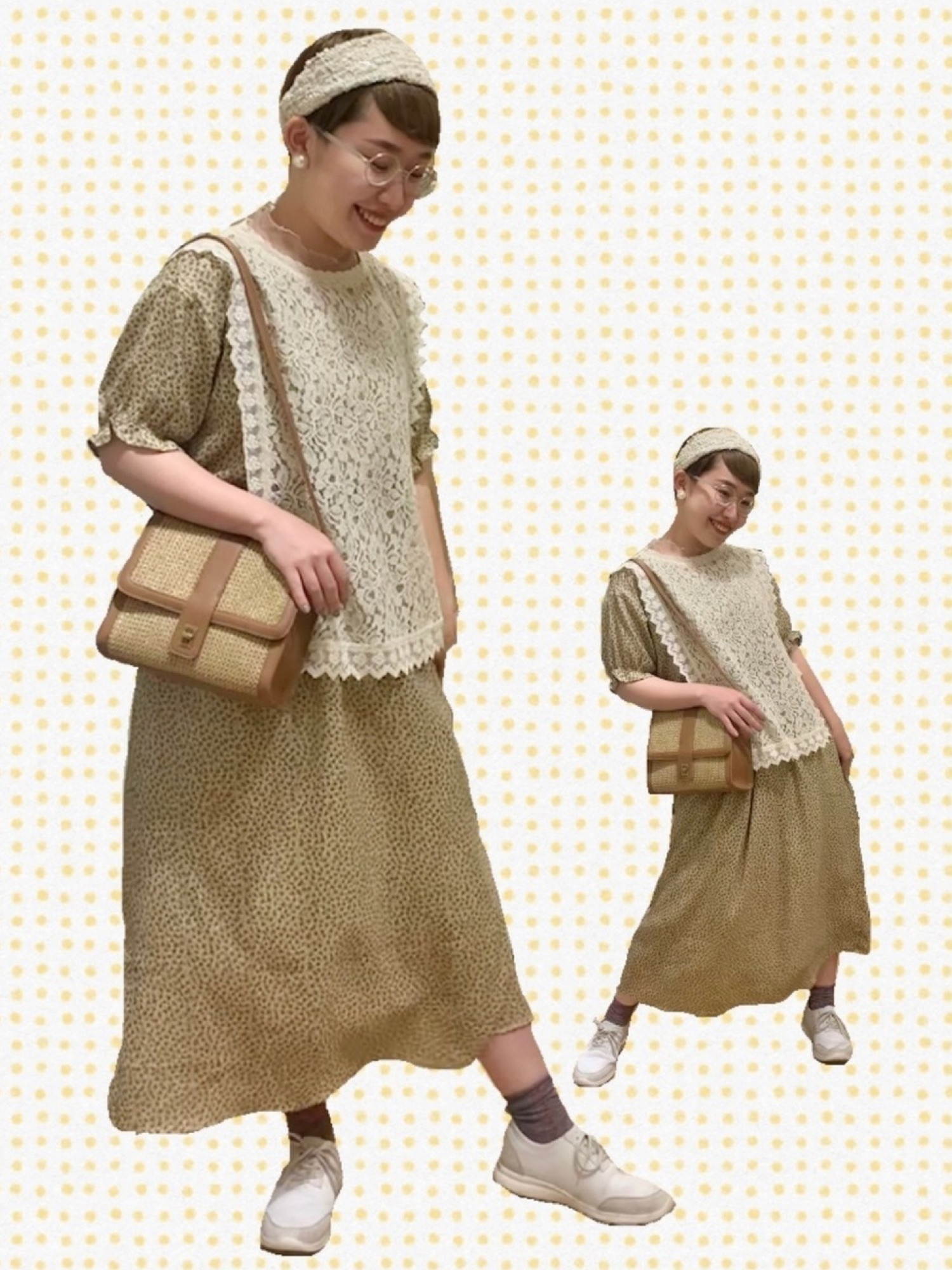 ehka sopo（エヘカソポ）の「小花柄Vネックワンピース（ワンピース 
