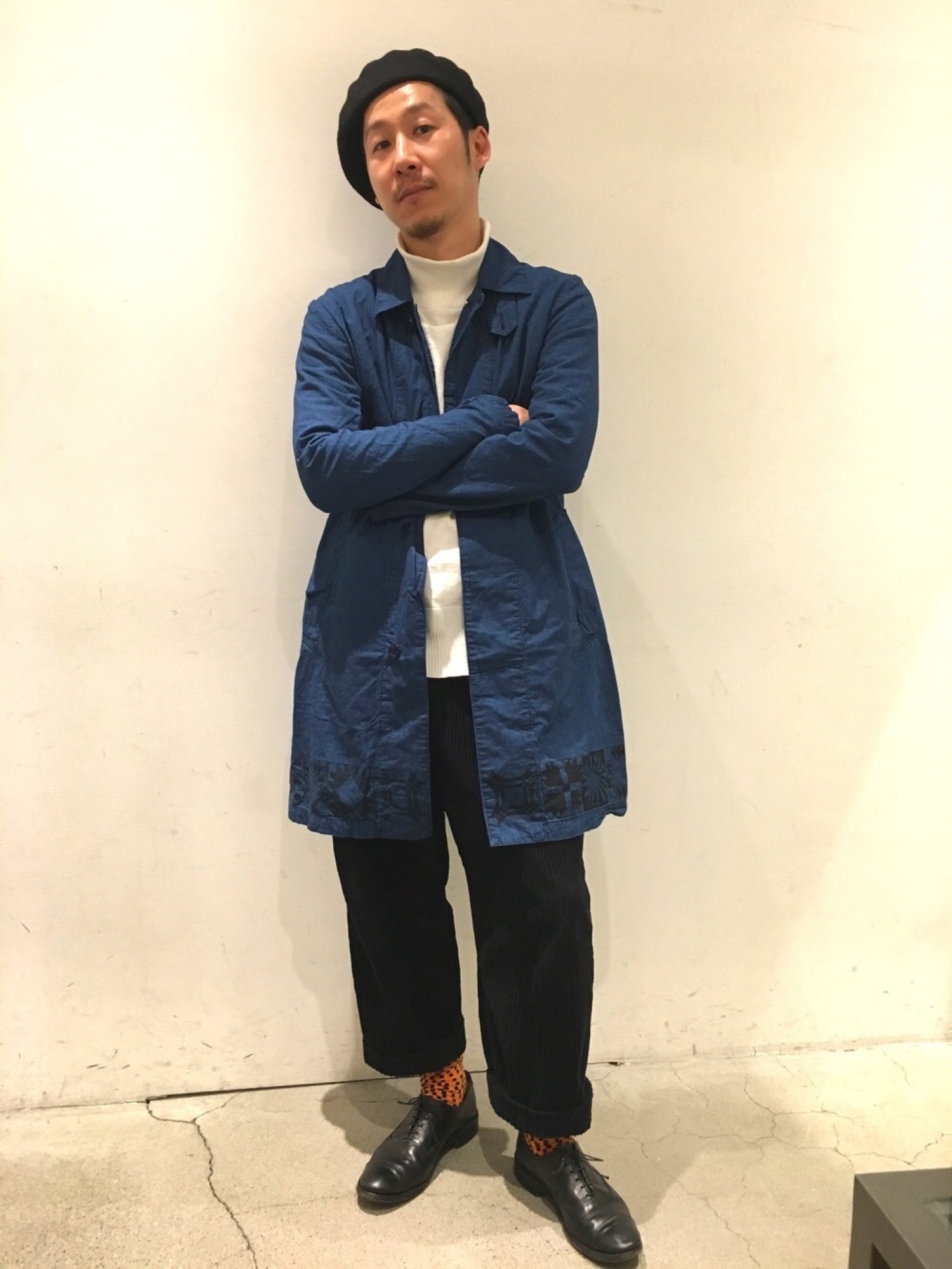 レミレリーフ ステンカラーコート ネイビー コレクション REMI RELIEF