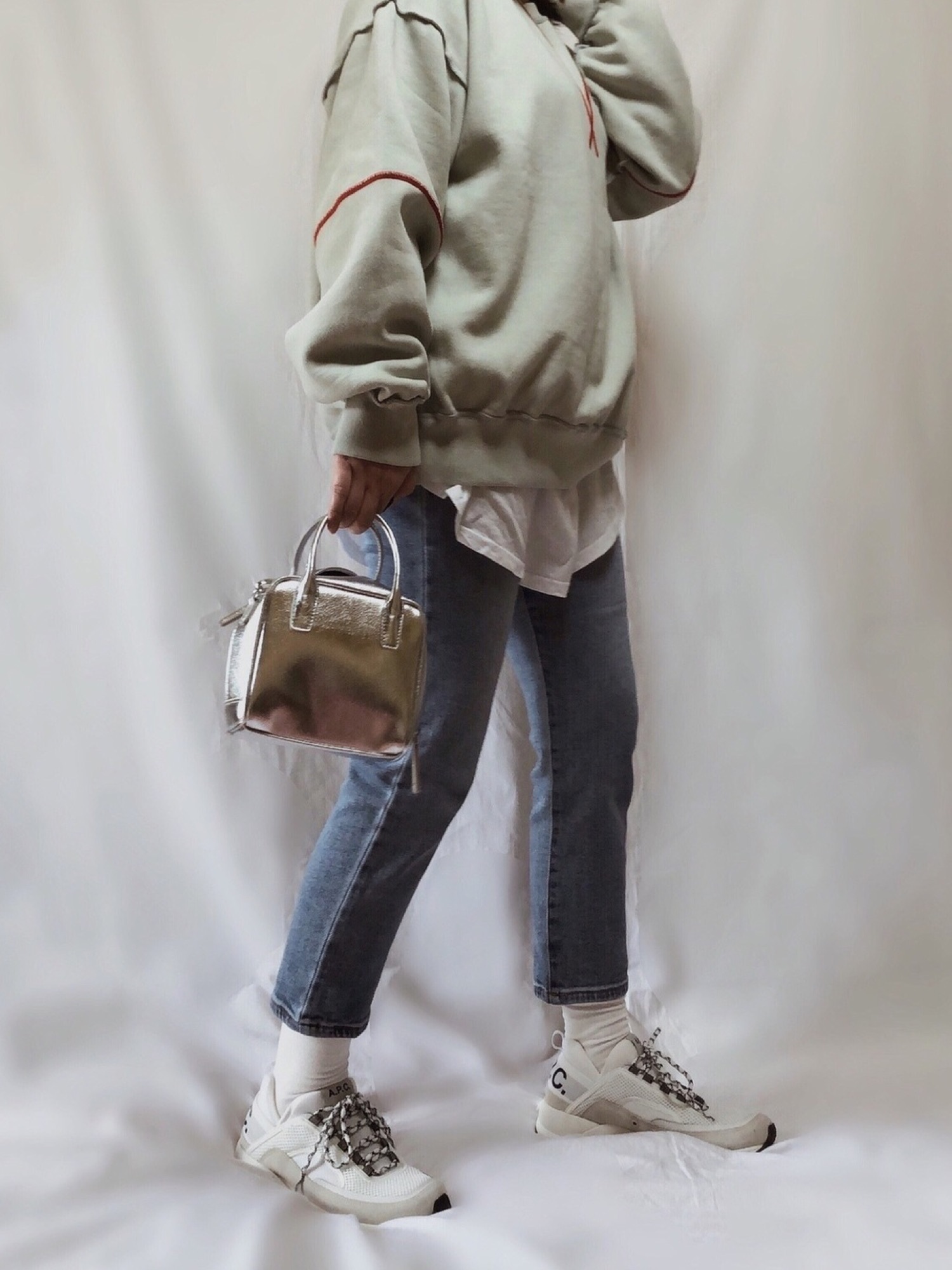 CANAL JEAN（キャナルジーン）の「via j(ヴィアジェイ) 裏起毛ステッチ
