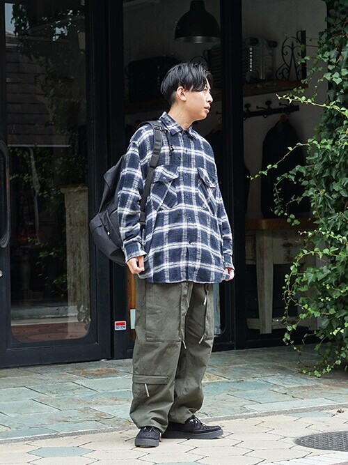 エンジニアードガーメンツ　カーゴパンツ Sサイズ オリーブ ENGINEERED GARMENTS〉2021秋冬ニューモデル “AIRCREW PANT