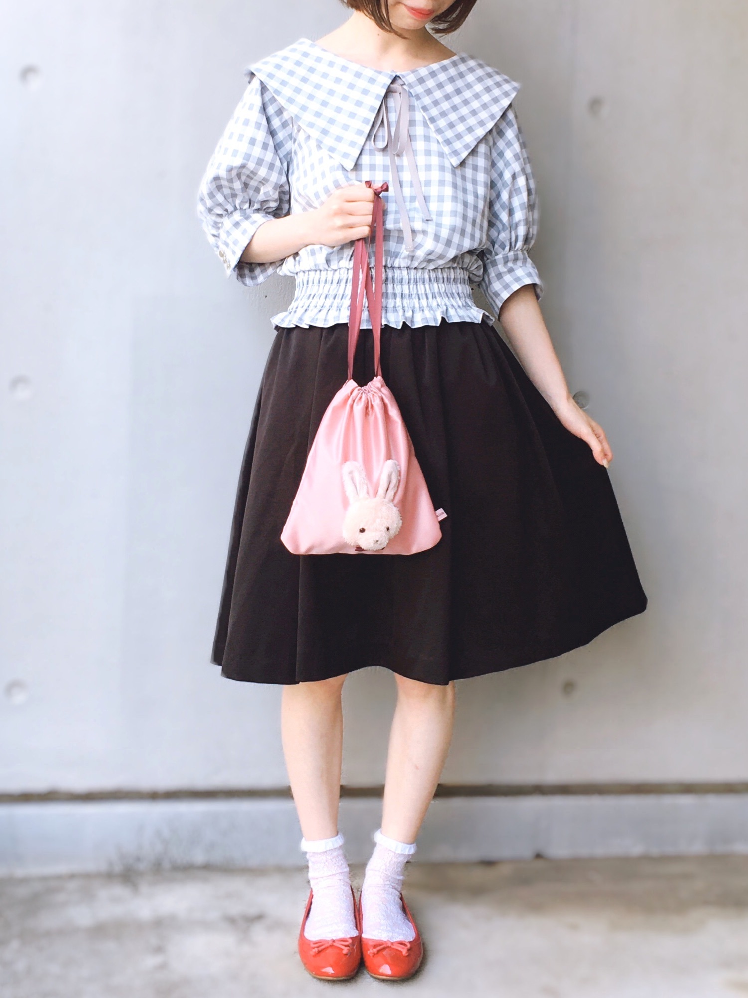 Maison de FLEUR（メゾンドフルール）の「ラビット巾着＊（ポーチ 
