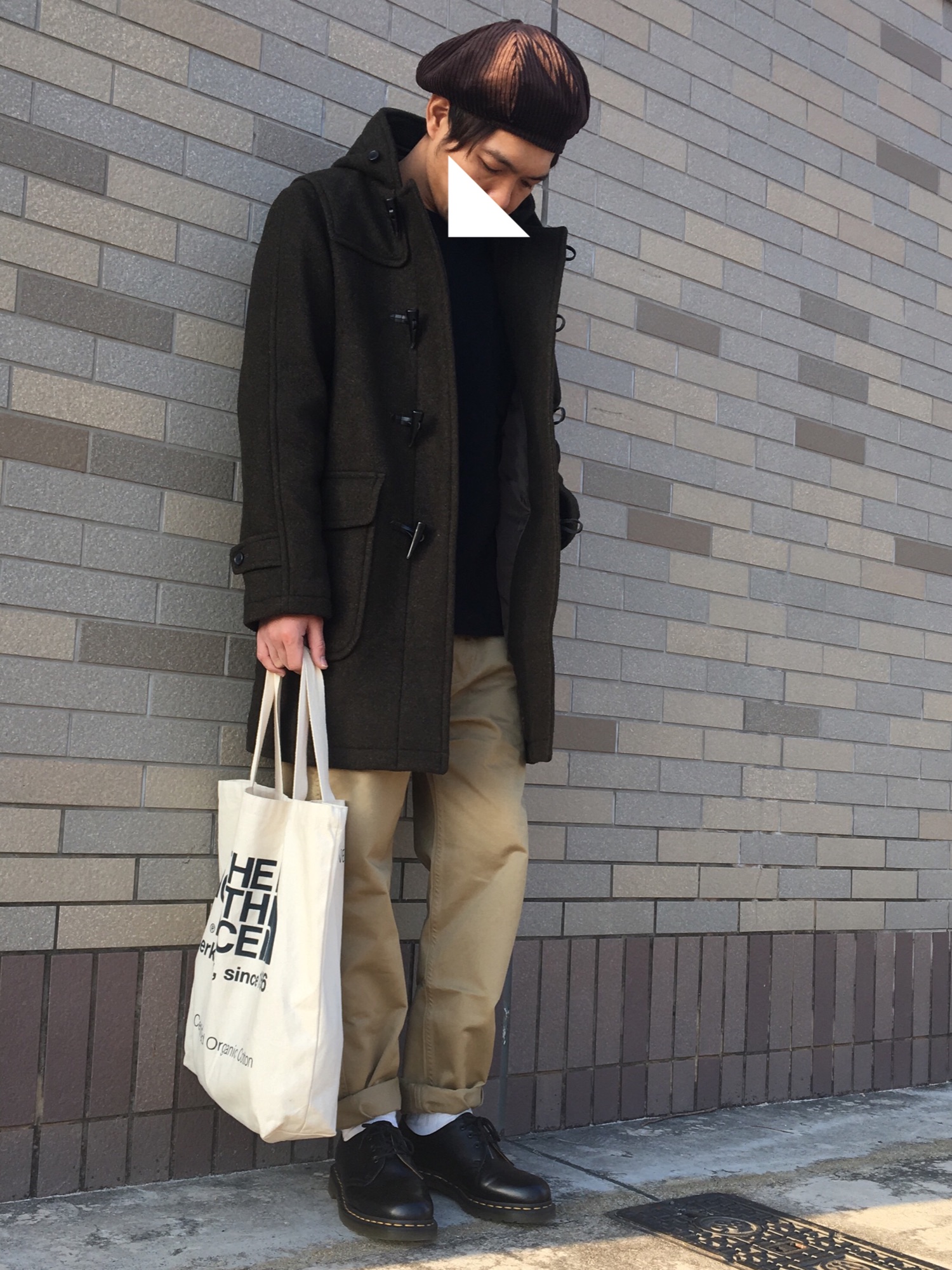 coen（コーエン）の「カバーリングダッフルコート(オリーブ