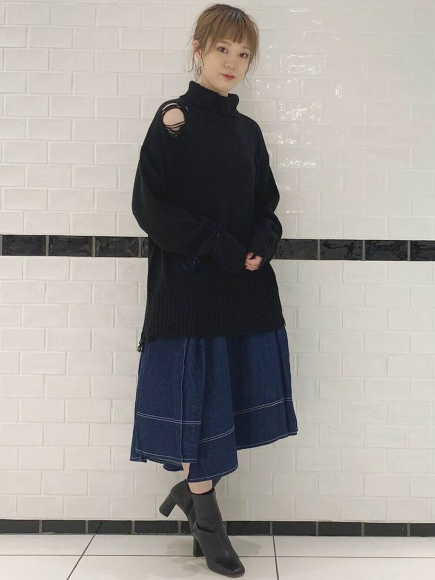 【LiSA×Candy Stripper】DAMAGE ニット Candy Stripper（キャンディストリッパー）の「【LiSA×Candy Stripper