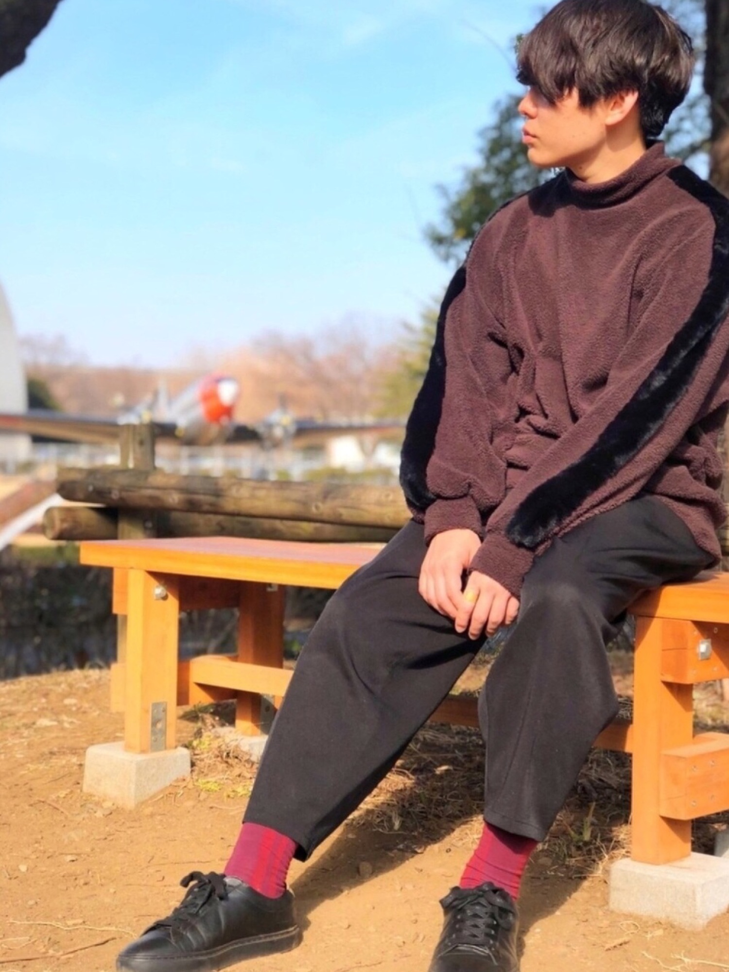 SHAREEF（シャリーフ）の「POLYESTER MOLE MOCK-NECK P/O（Tシャツ 