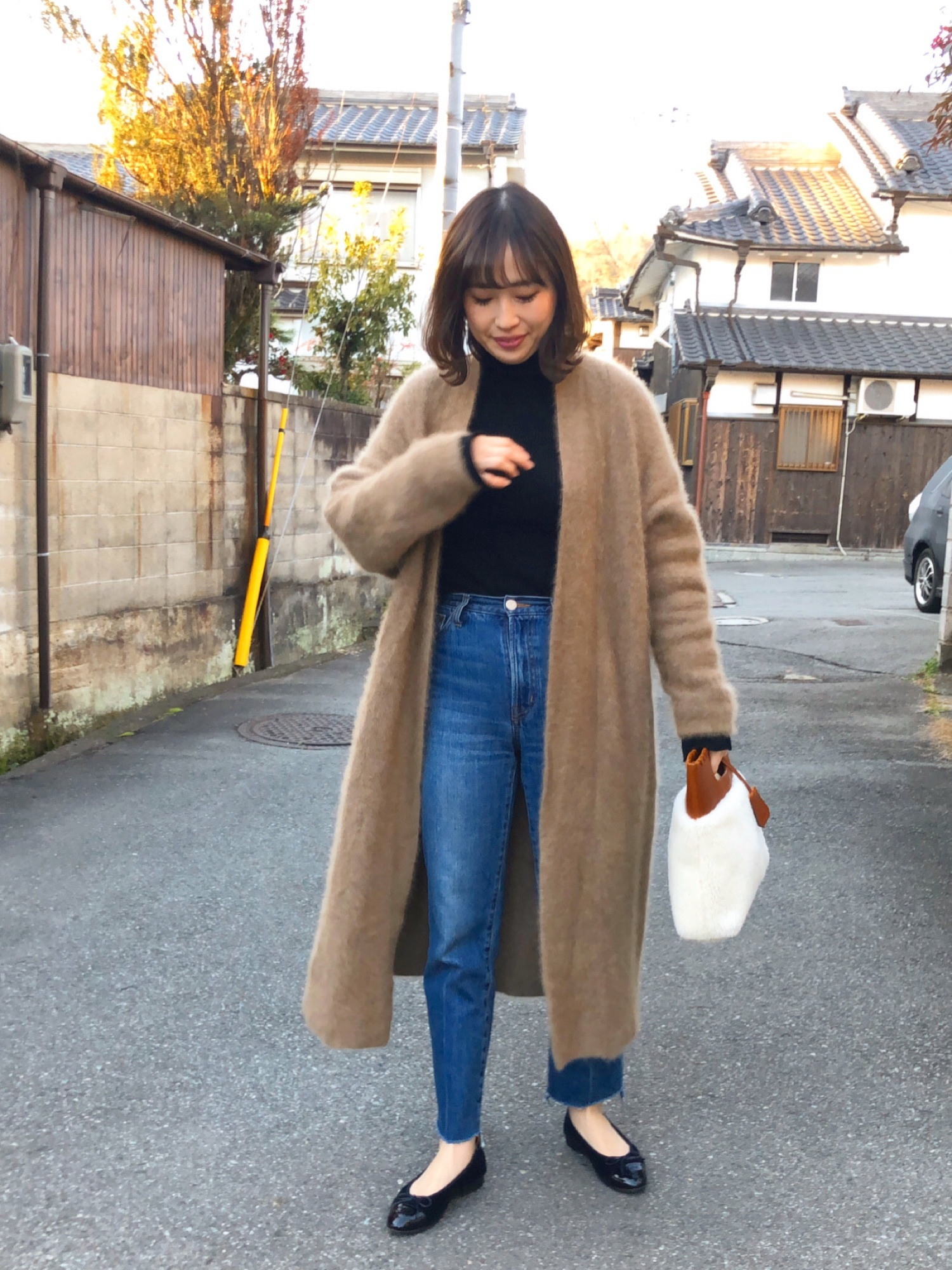 【定価3.6万✨】Plage Furガウンカーディガン　ふわふわ　軽い　ロング丈 plage カーディガン fox cashmere fur gown レディース