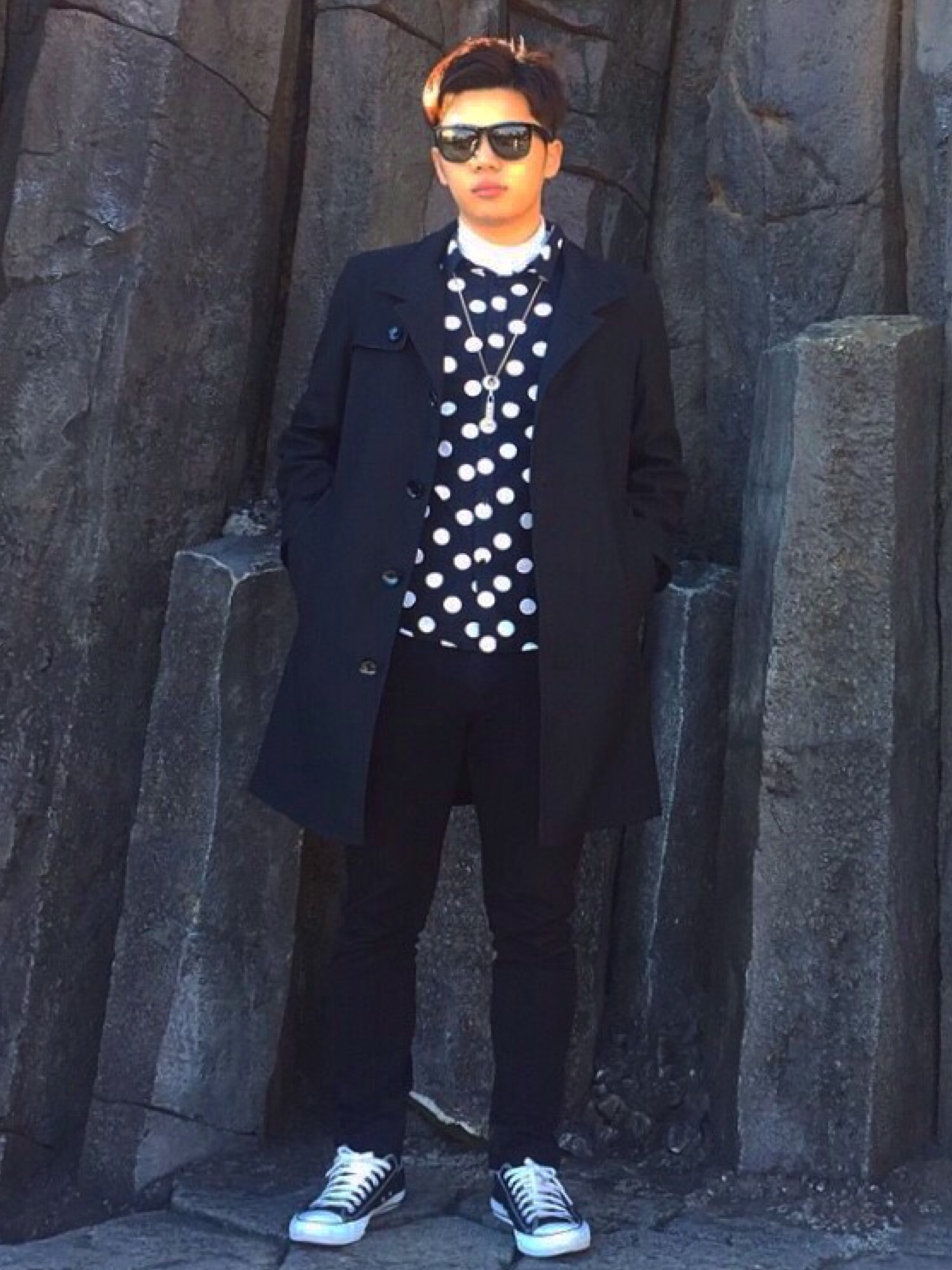 BALMAINのチェスターコートを使ったメンズ人気ファッション