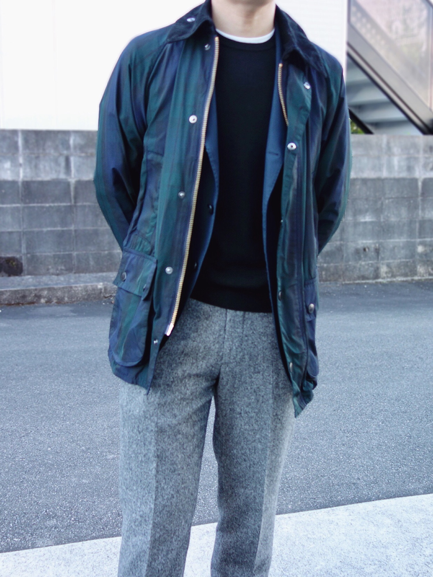 BEAMS F（ビームスエフ）の「BEAMS F / コットン ネイビー ソリッド 