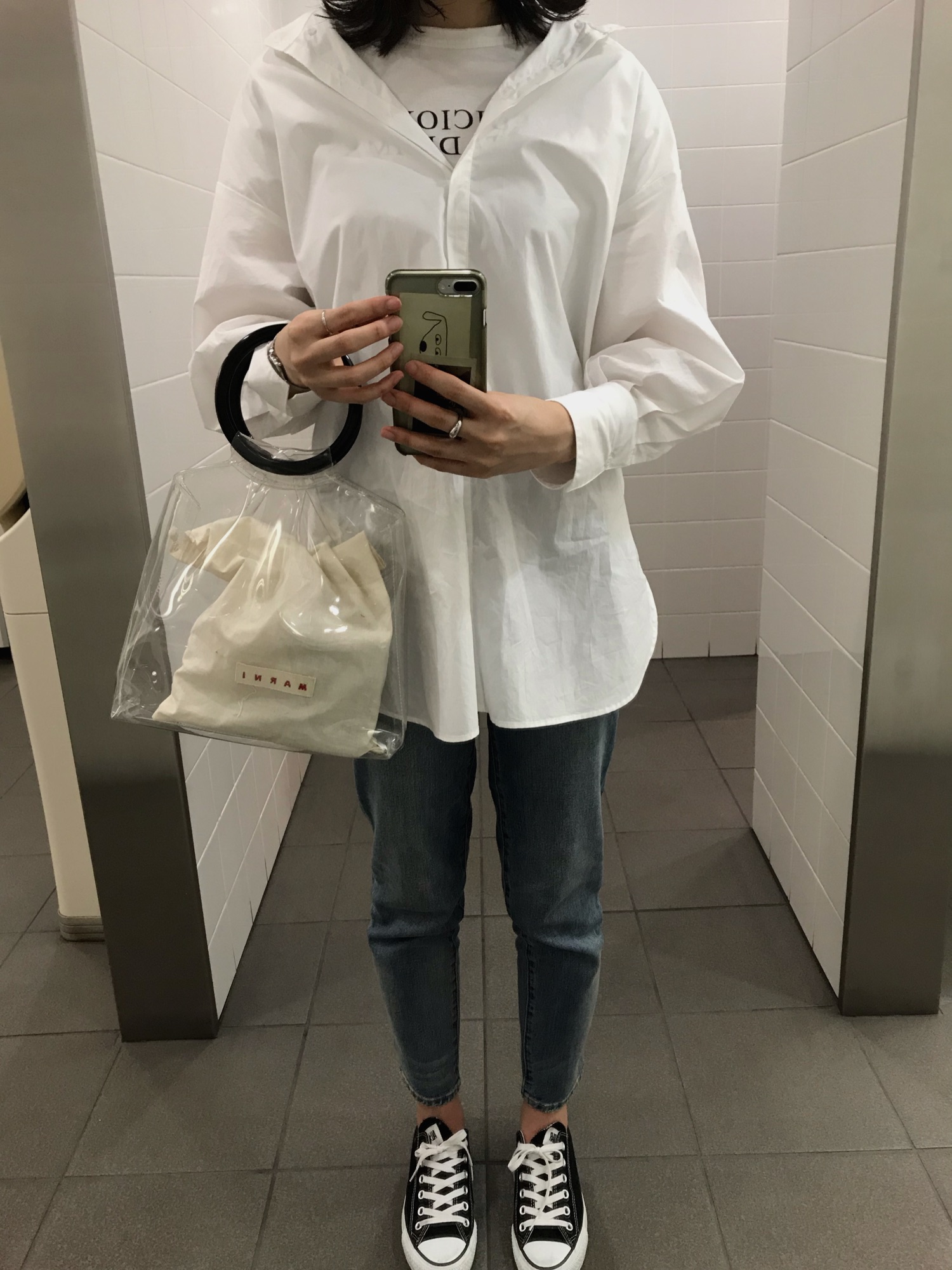 Mila owen ボリュームスリーブロングシャツ Mila Owen（ミラオーウェン）の「ボリュームスリーブロングシャツ