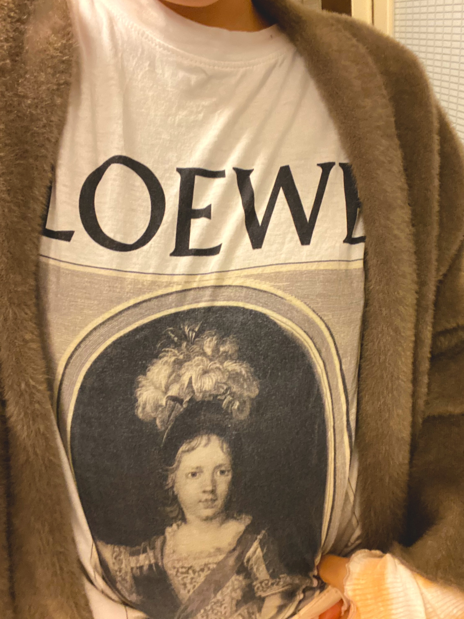 LOEWE ポートレート プリント コットン Tシャツ Lサイズ LOEWE（ロエベ）の「Tシャツ ロエべ ポートレイト (コットン)（T
