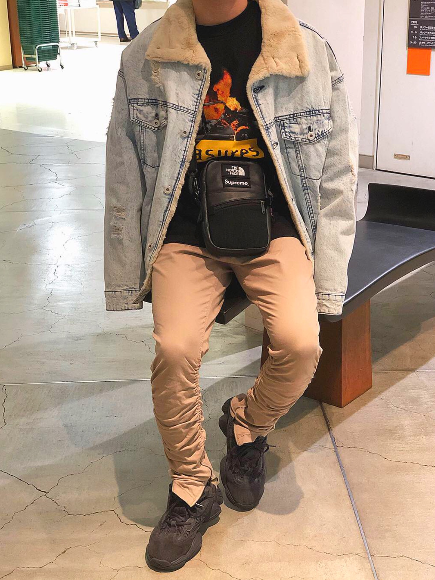 A*1様 Supreme デニムジャケット ボア　フード付き A*1様 Supreme デニムジャケット ボア フード付き A*1様 Supreme