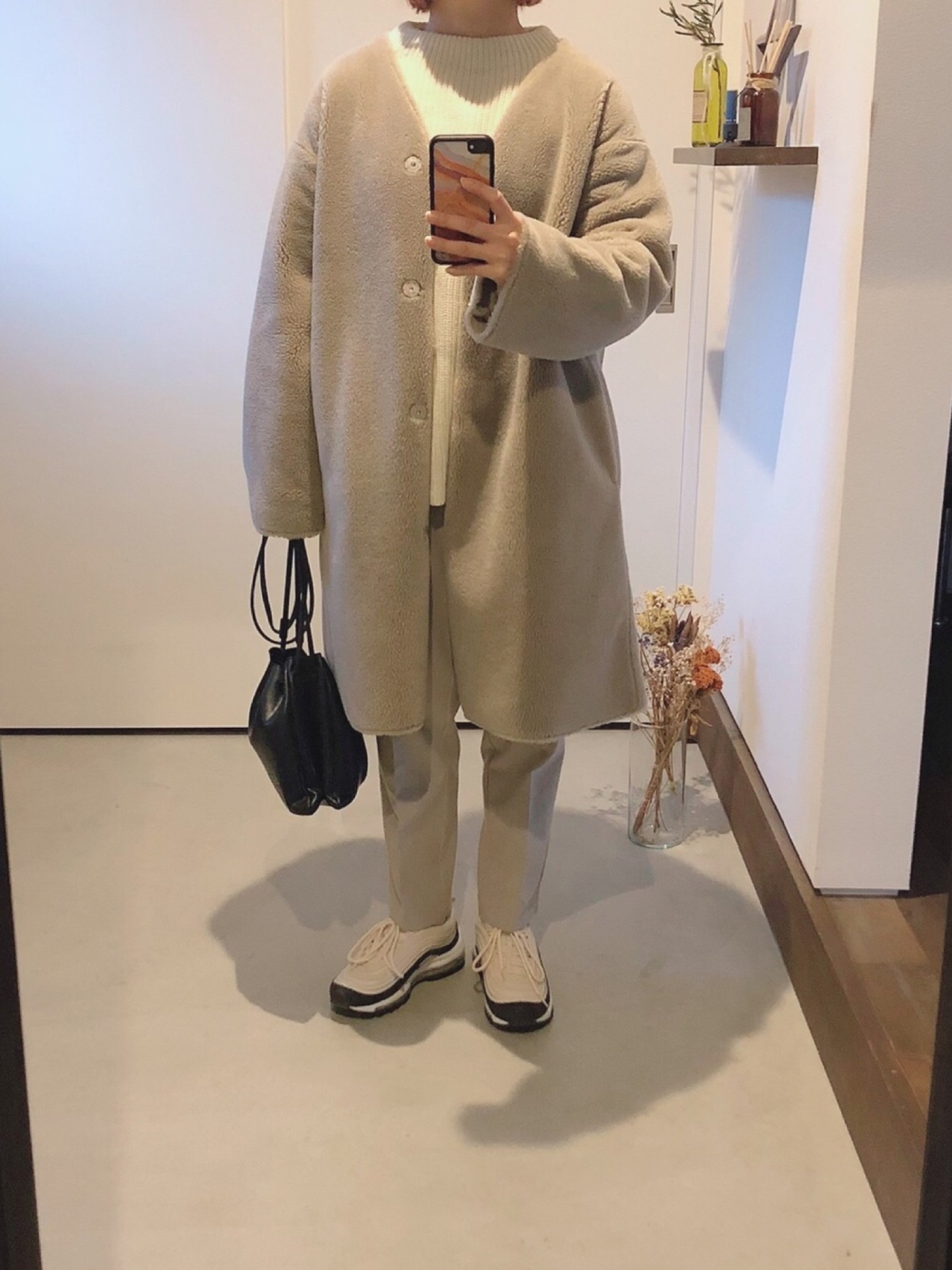 journal standard relume フェイクムートンVネックコート JOURNAL STANDARD relume（ジャーナルスタンダード レリューム）の