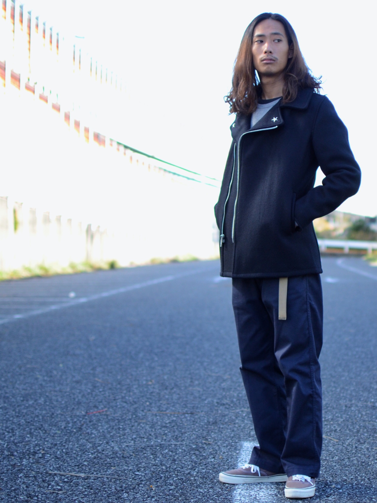 Schott(ショット) 779 WOOL PEA COAT/FRONT ZIP /ジップ ピーコートを