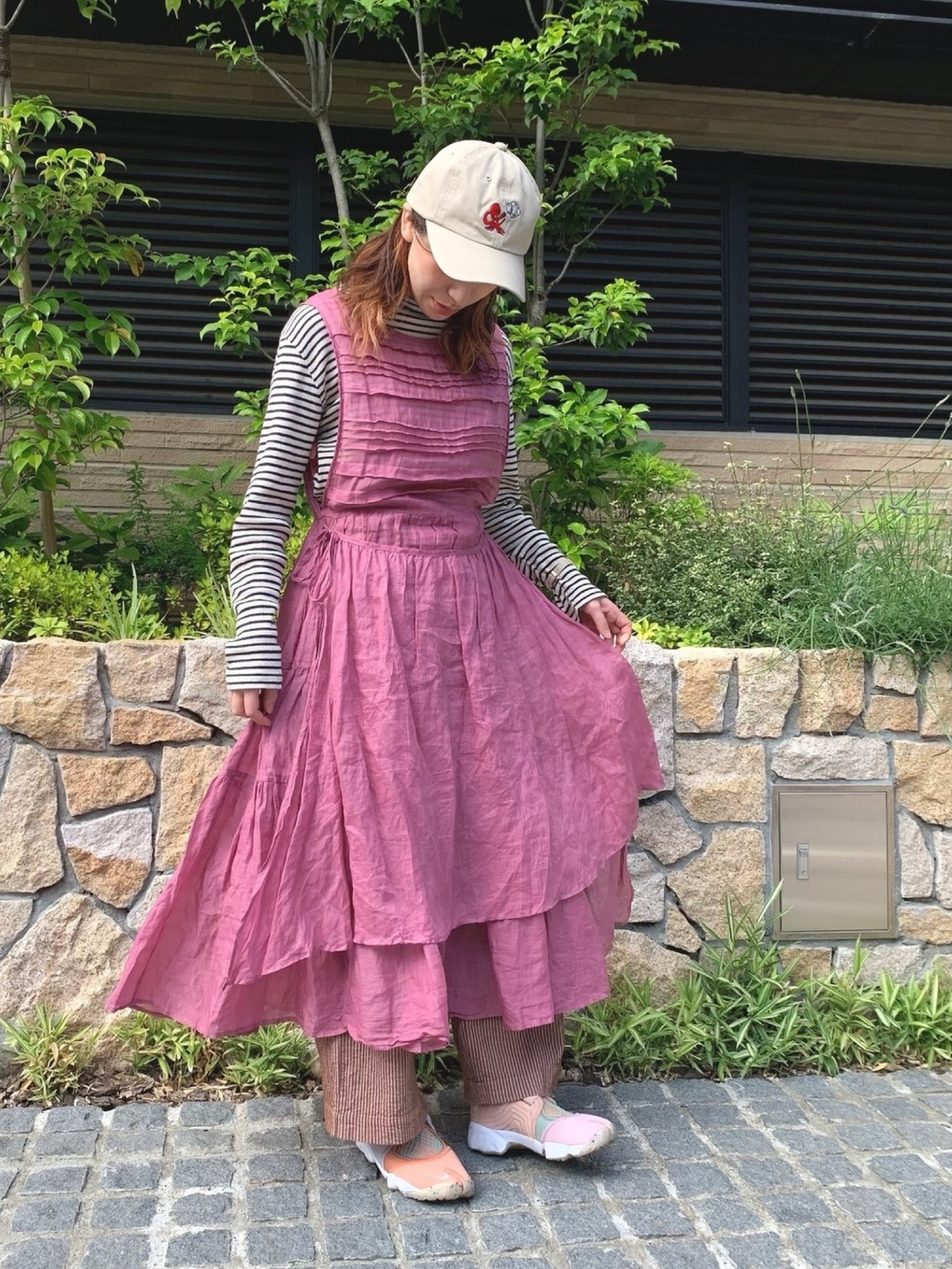 Malle（マル）の「malle Ramieノースリラップドレス（ワンピース 