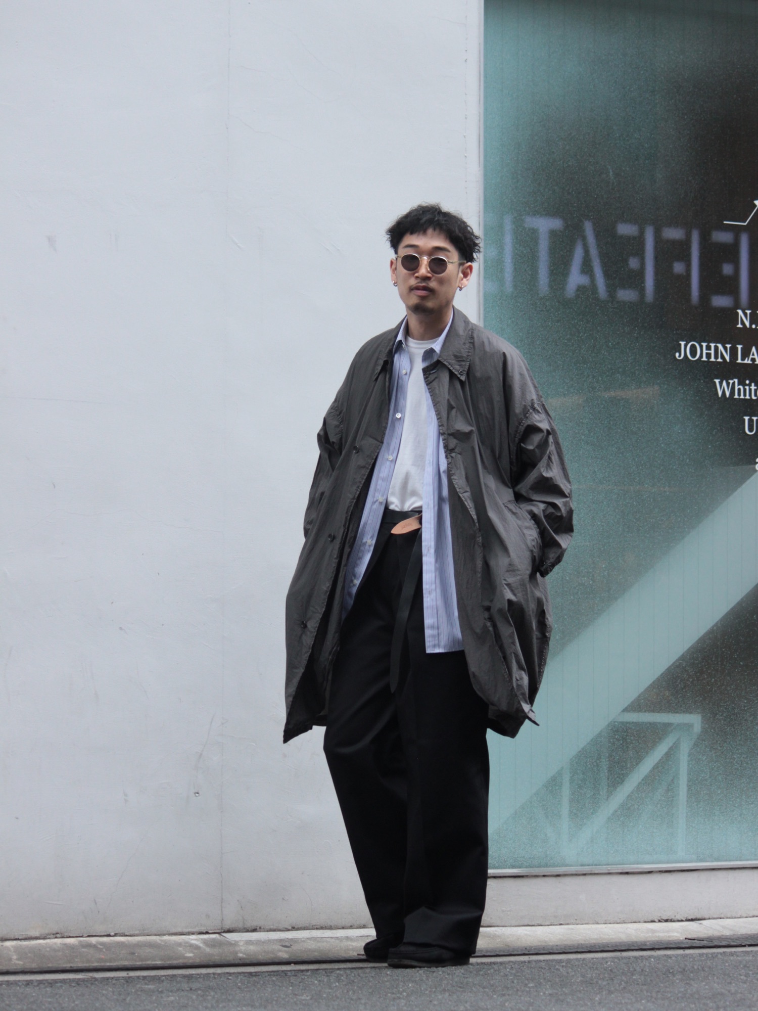 N.HOOLYWOODのステンカラーコートを使った人気ファッション