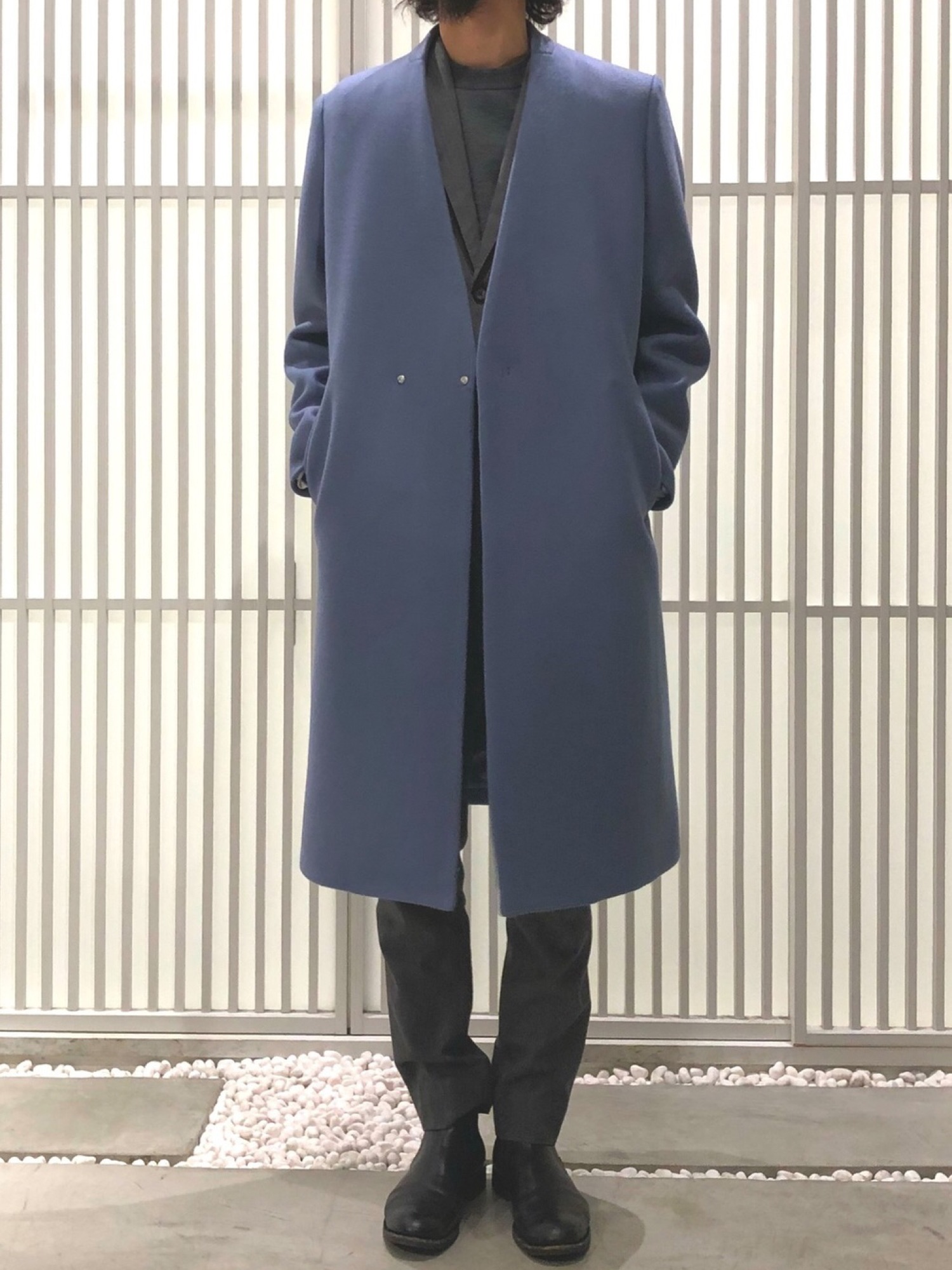 UNITED TOKYO ノーカラー チェスターコート UNITED TOKYO☆ ノーカラーチェスターコート（UNITED TOKYO