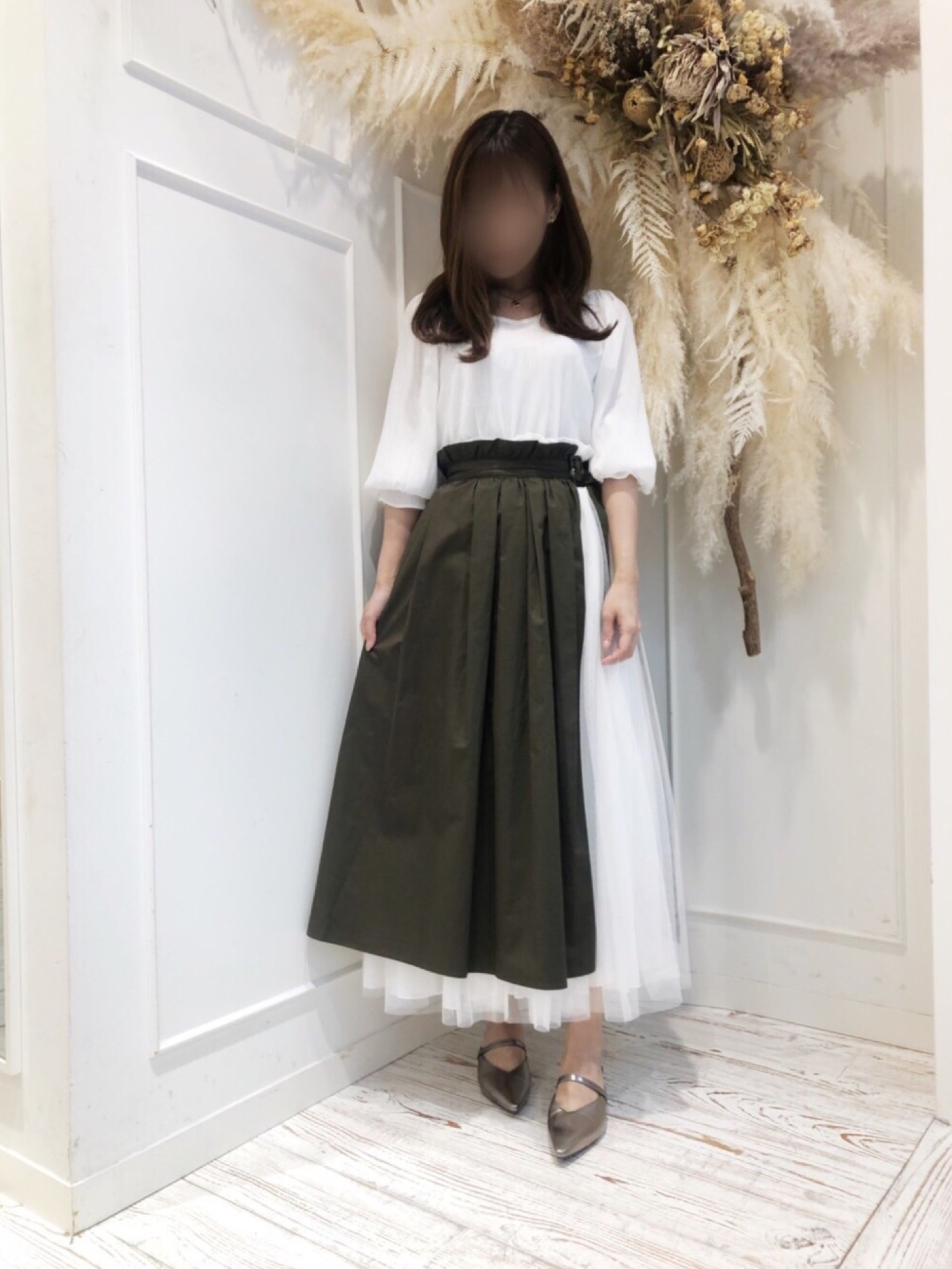 【LA BELLE ETUDE】巻きトレンチセットスカート