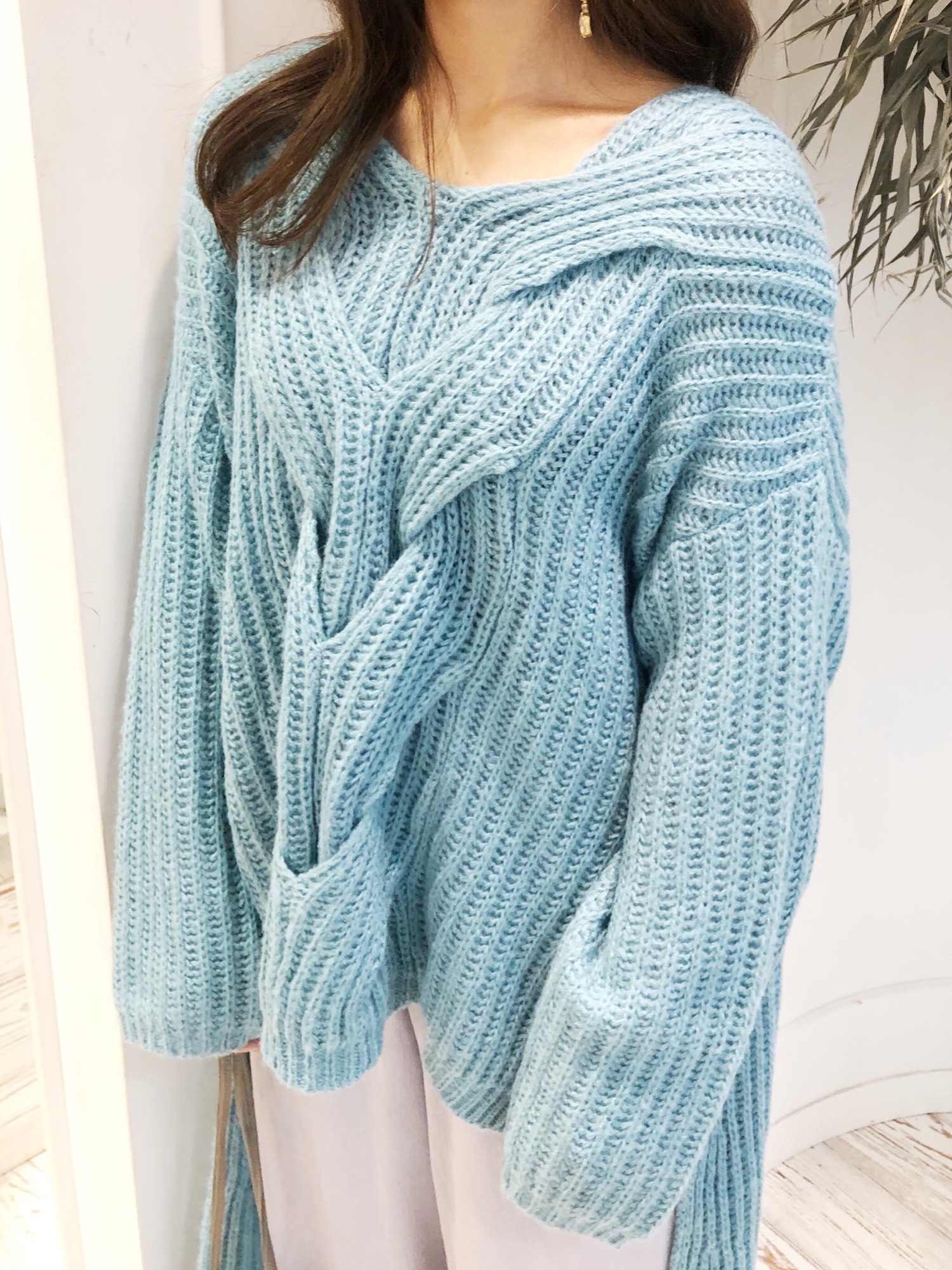 Belle vintage フィッシュテールケイブルニット  ラベルエチュード フィッシュテールケイブルニット ラベルエチュード vintage  Belle