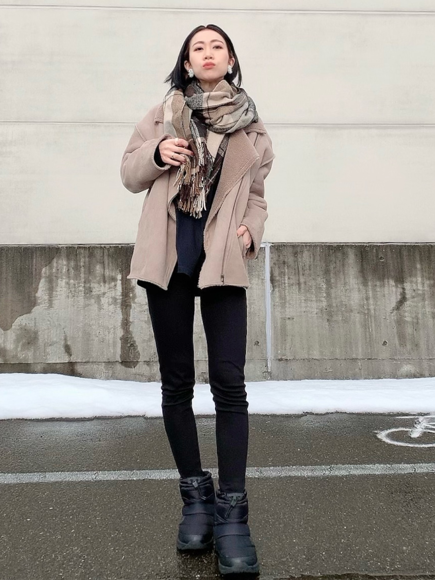 Mila Owen（ミラオーウェン）の「エコファームートンボアジャケット