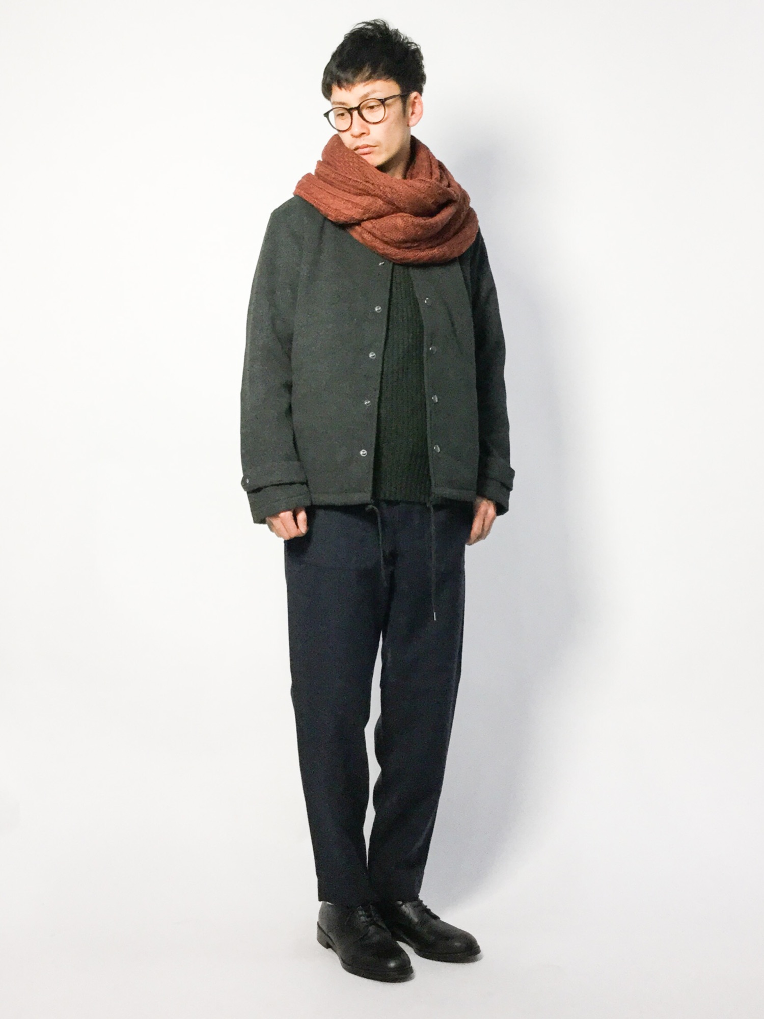 JOURNAL STANDARD - ジャーナルスタンダード+e WEB限定 アルパカシャギークルーネックニットレッド JOURNAL STANDARD（ジャーナルスタンダード）の「《WEB限定》JS+