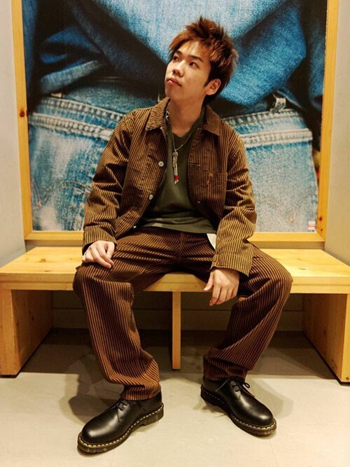 リーバイス STAFF MEN｜Levi'sのカバーオールを使ったコーディネート