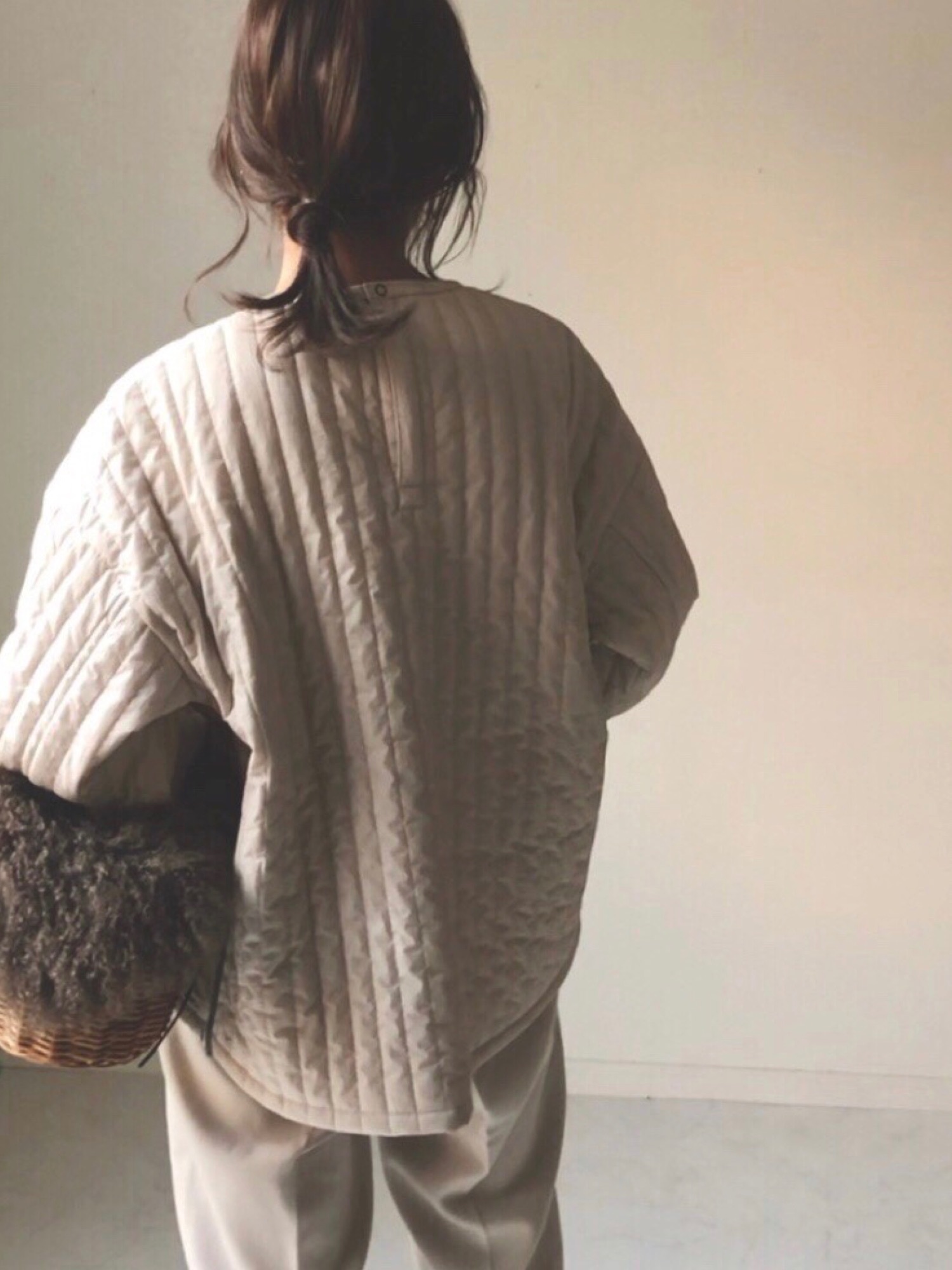 ＜6(ROKU)＞STRIPE QUILTING PULLOVER/カットソー 6（ロク）の「＜6(ROKU)＞STRIPE QUILTING PULLOVER/カットソー
