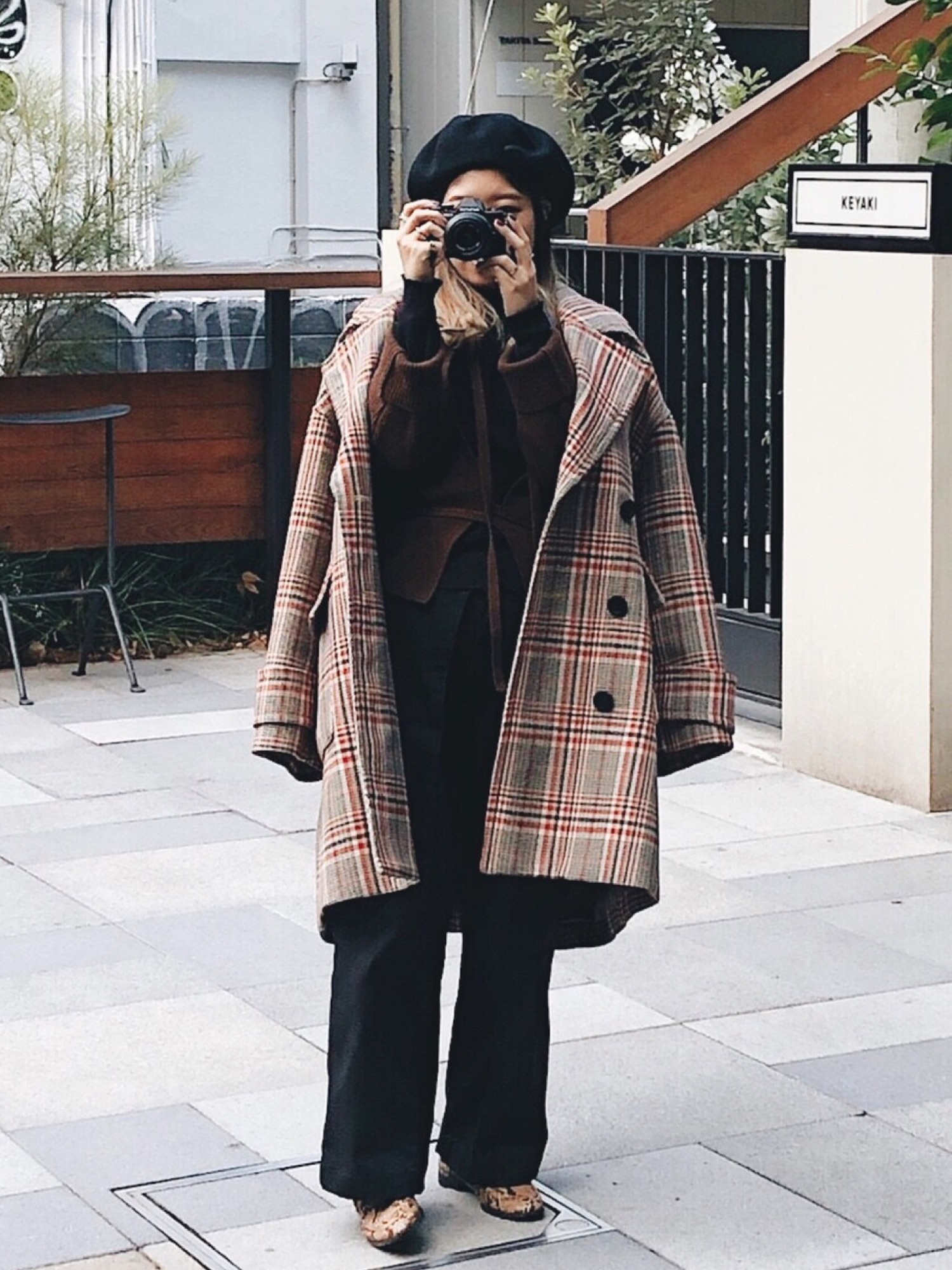 clane big チェックコート CLANE（クラネ）の「SUPER BIG CHECK COAT（チェスターコート