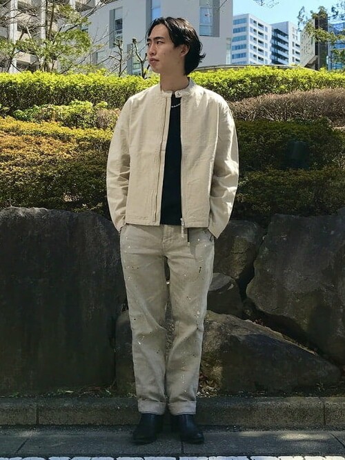 BEAMS LIGHTS リネン シングルライダースジャケット BEAMS LIGHTS（ビームスライツ）の「BEAMS LIGHTS / リネン シングル