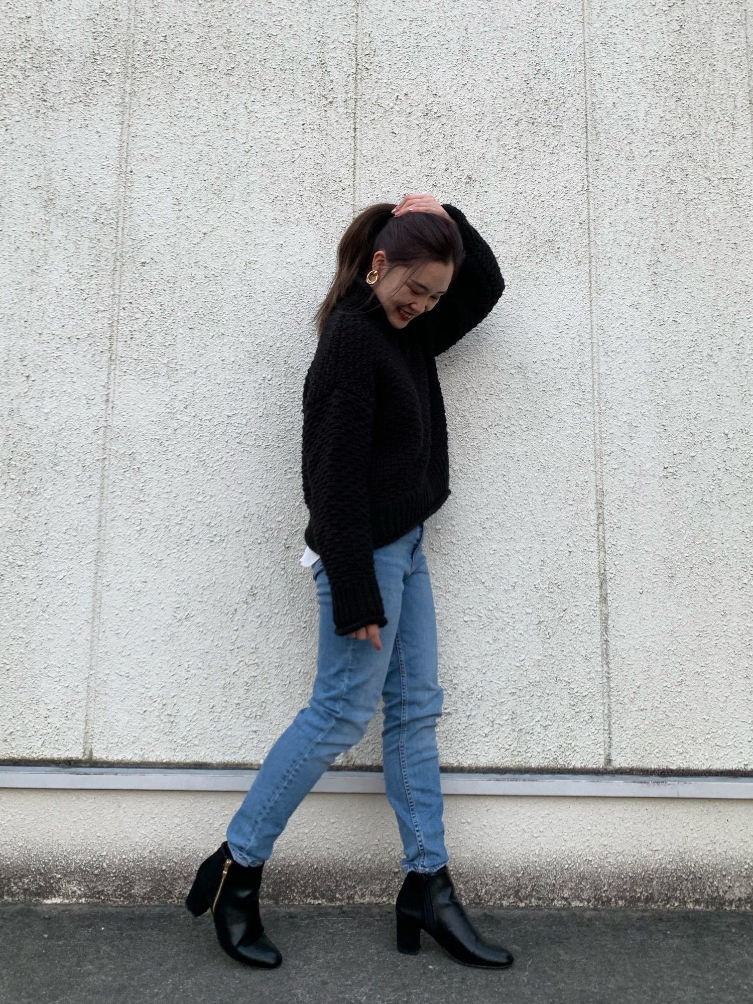 moussy - moussy BUMPY ニットトップ MOUSSY | ONE SHOULDER セーター (ニット ) |SHEL'TTER WEBSTORE