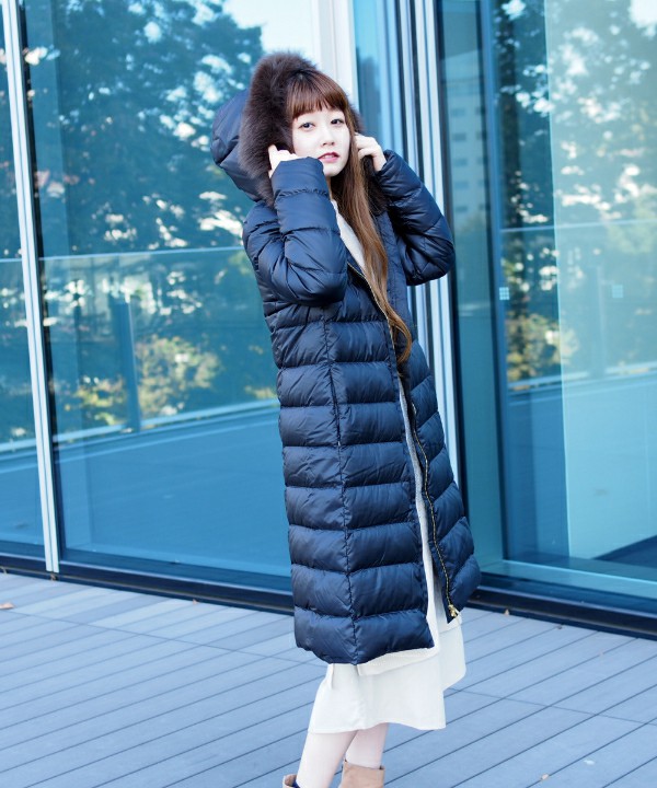 ビーミングバイビームスプラチナム　FOXファー タフタ ロングダウンコート B:MING by BEAMS（ビーミングバイビームス）の「B:MING by BEAMS / FOX