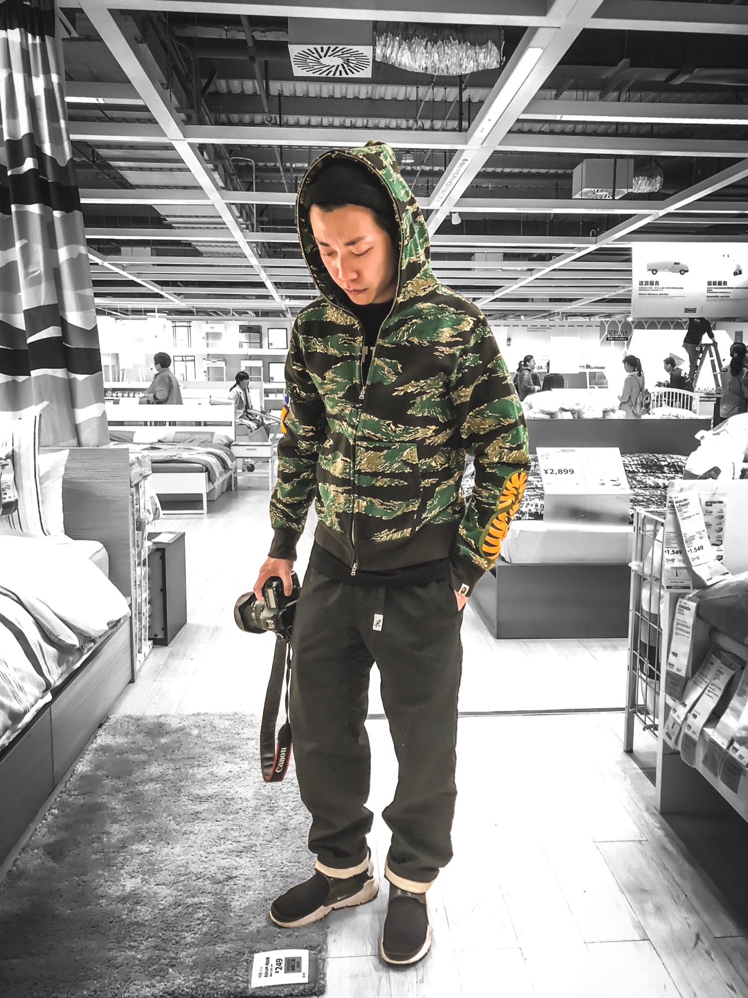 A BATHING APE（アベイシングエイプ）の「TIGER CAMO EMBROIDERY